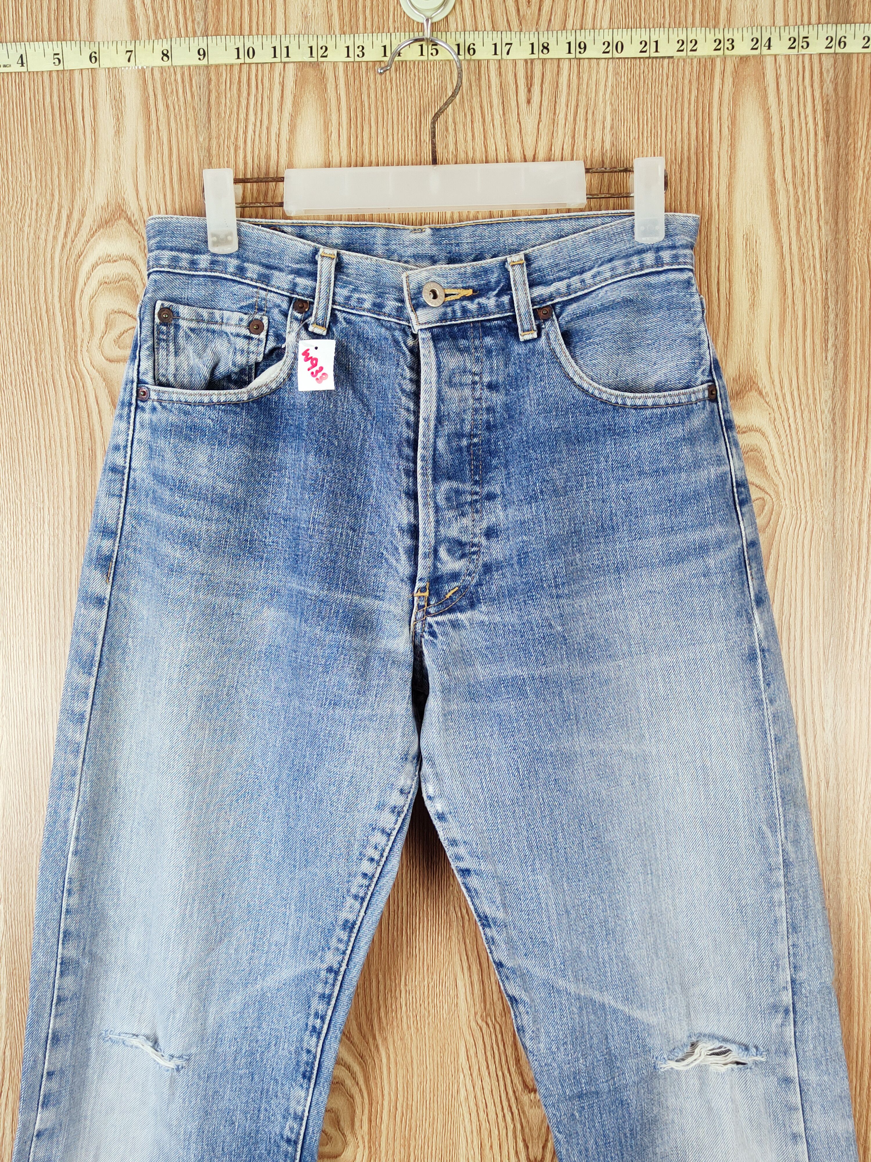 Levi's Levi's faded selvadge vintage Distressed Ripped Jeans #W933 Size US 30 / EU 46 - 2 Thumbnail