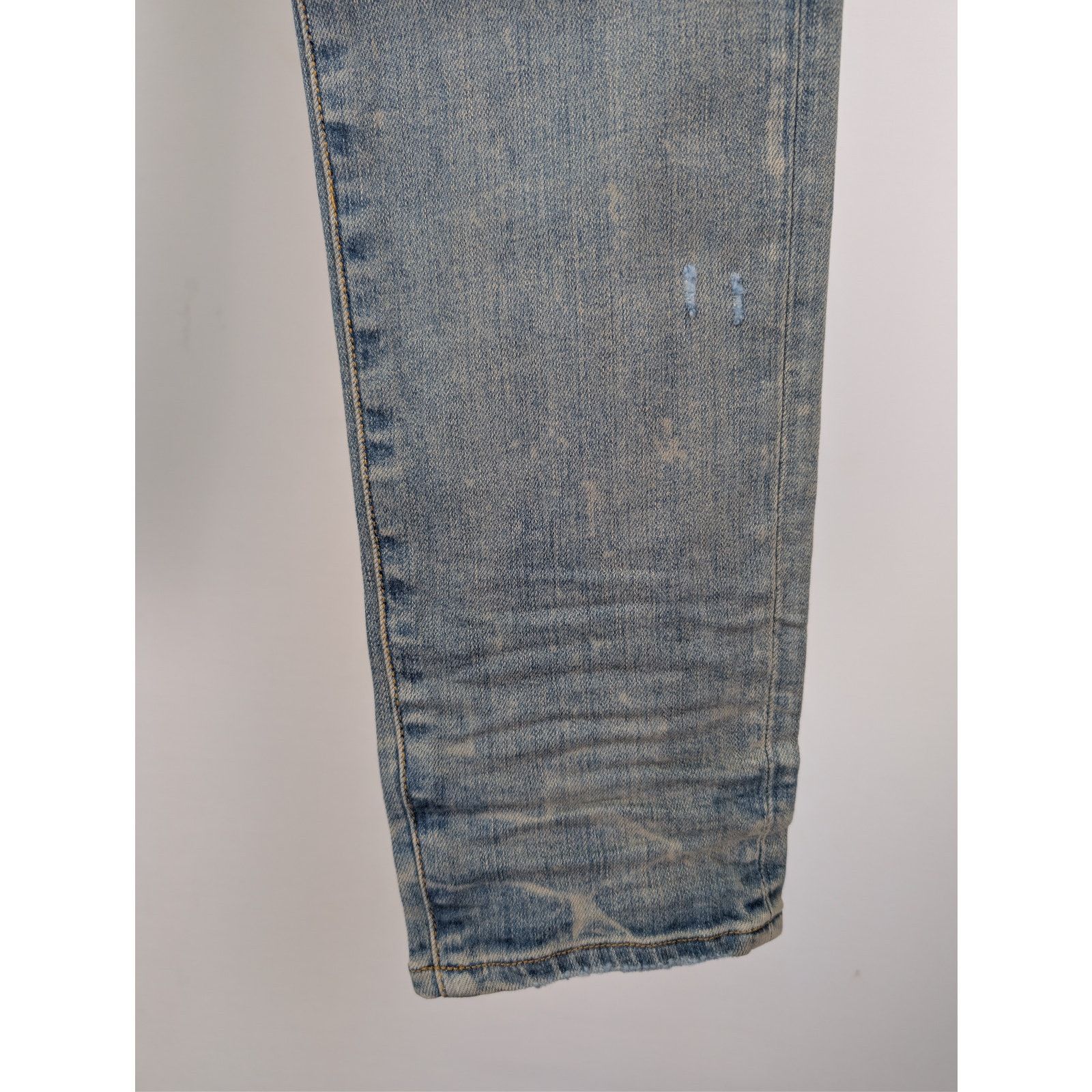 Amiri o1rshd1 Old English Logo Jean Denim Jeans Clay Indigo Size US 34 / EU 50 - 10 Thumbnail