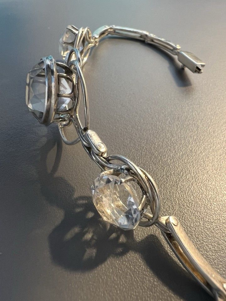 Other Silver Retro Vintage Women's Bracelet Rock Сrystal Size ONE SIZE - 9 Thumbnail