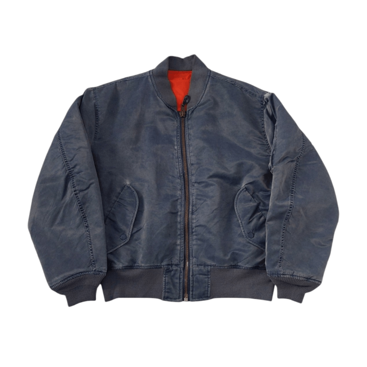 Japanese Brand × Vintage Vintage Sunfaded Purple Jacket Air Force Intermediate MA-1 Size US L / EU 52-54 / 3 - 1 Thumbnail