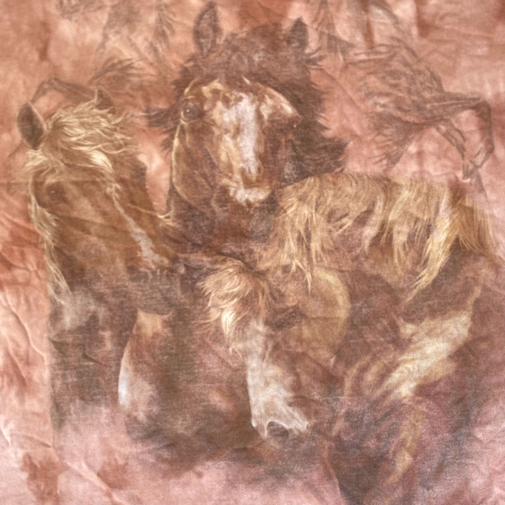 Vintage Vintage 90s Horse Nature Shirt Western Animal Tie Dye Tee Size US XL / EU 56 / 4 - 3 Thumbnail