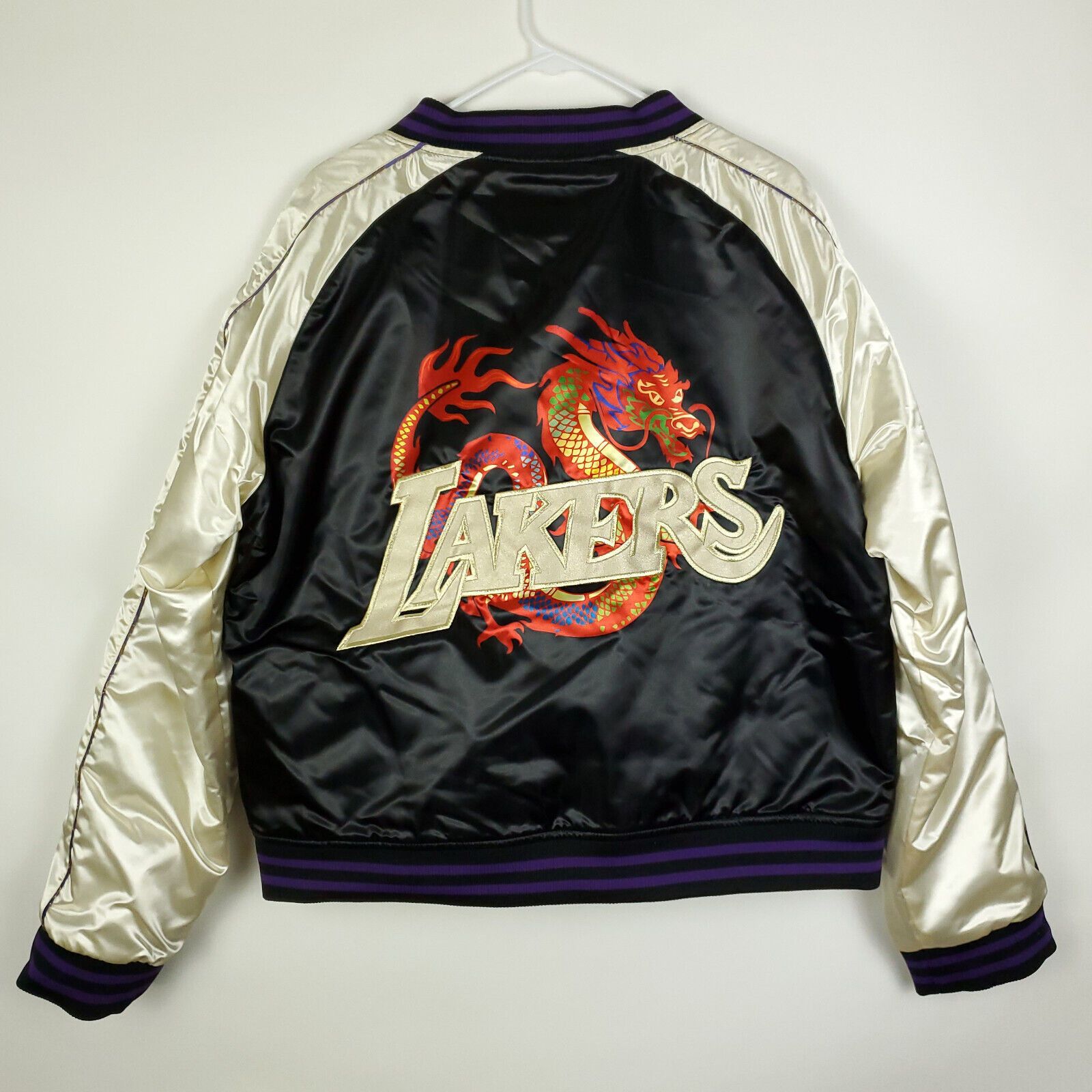 Mitchell & Ness LA Lakers Mitchell & Ness Lunar Year Jacket 2XL NWT Size XXL / US 16-18 / IT 52-54 - 8 Thumbnail