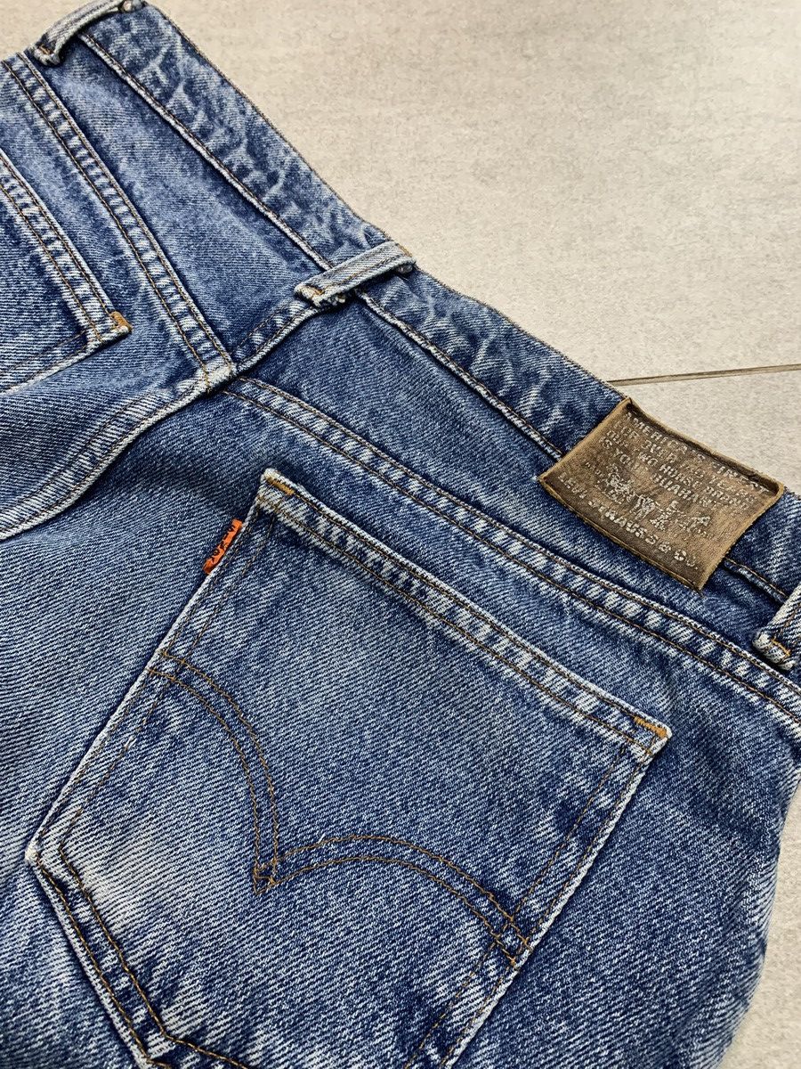 Levi's Vintage Clothing 90s Vintage Rare Levi Leather tag Orange tab Denim jeans Size US 28 / EU 44 - 6 Thumbnail