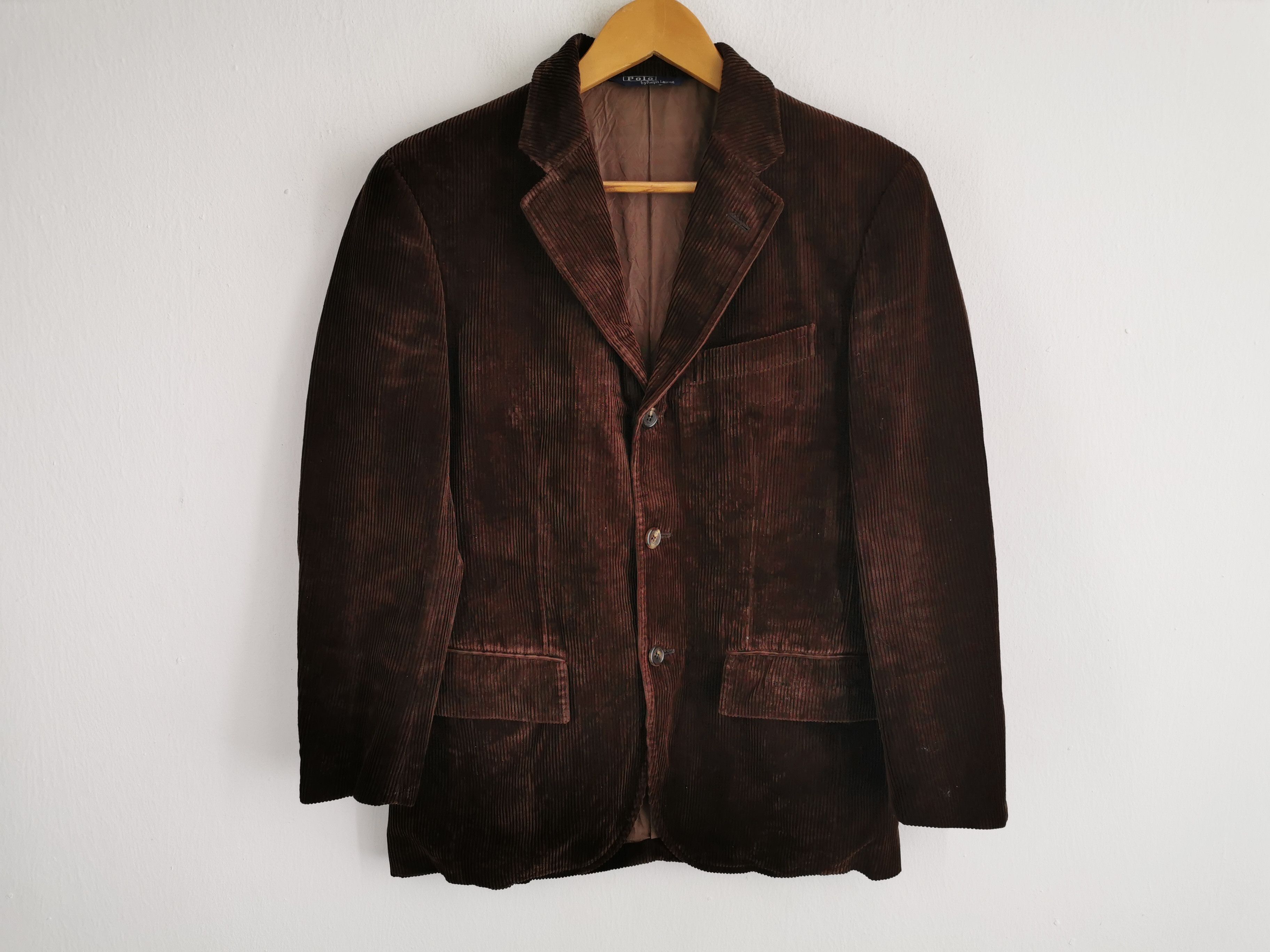 Polo Ralph Lauren Vintage 90's Polo Ralph Lauren Corduroy Coat Jacket Size US M / EU 48-50 / 2 - 2 Thumbnail