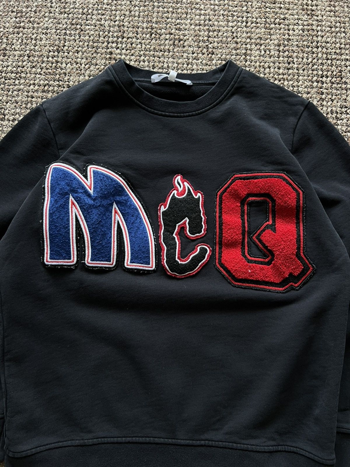 Alexander McQueen McQ Alexander McQueen Black Sweatshirt Type Logo Size US S / EU 44-46 / 1 - 5 Thumbnail