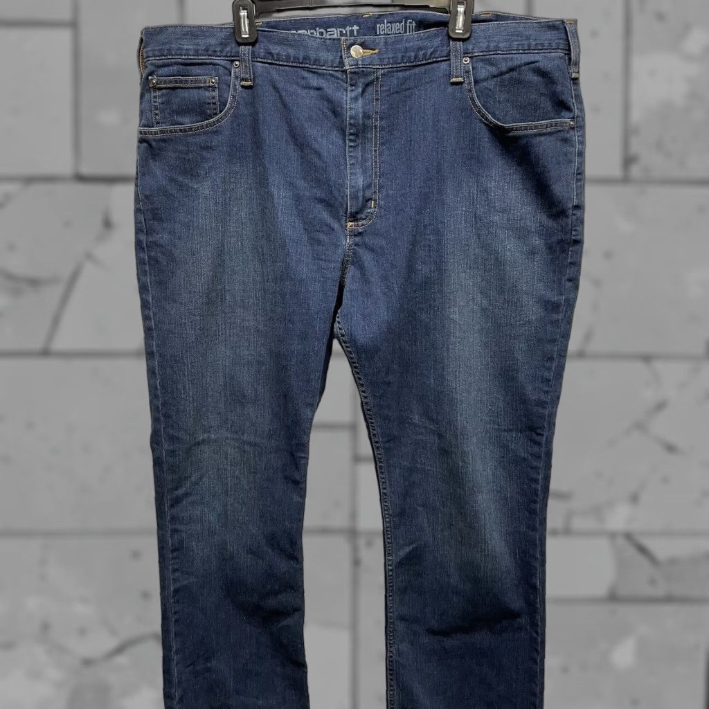 Carhartt Carhartt Jeans Mens Size 42x32 Blue 100% Cotton Relaxed Fit Straight Leg Size US 42 / EU 58 - 1 Thumbnail