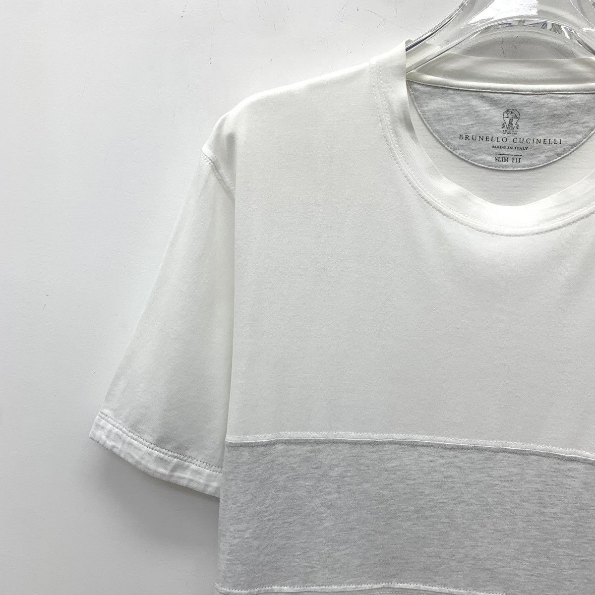 Brunello Cucinelli Brunello Cucinelli White Cotton Short Sleeve T-shirt K26WX Size US S / EU 44-46 / 1 - 3 Thumbnail
