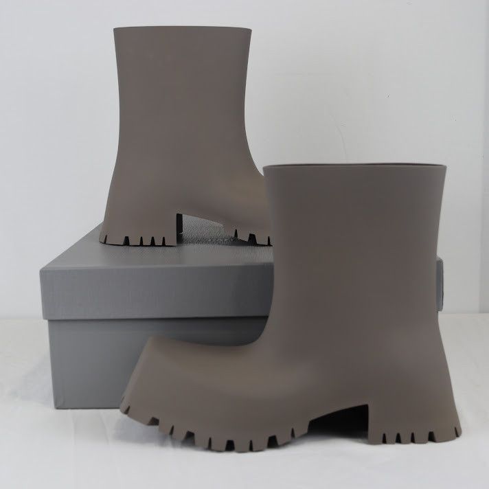 Balenciaga o1rshd1 Q:2 / Trooper Boots in Medium Grey Size US 8 / EU 41 - 14 Thumbnail