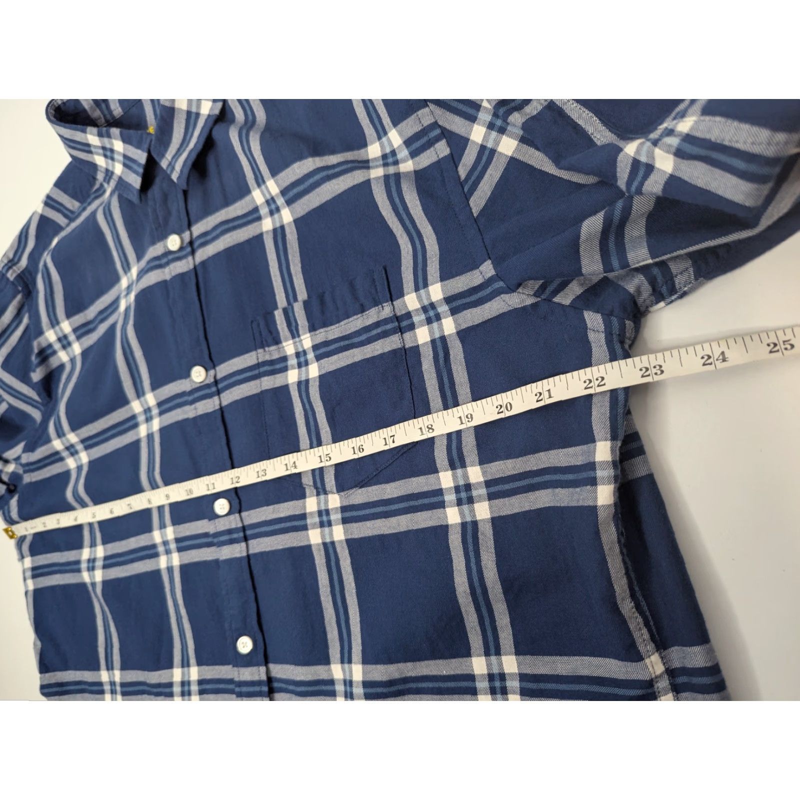 Vintage Line of Trade Shirt Button-Up Men L Blue Plaid Flannel Long Sleeve Casual Workwear All Seasons Size US L / EU 52-54 / 3 - 6 Thumbnail