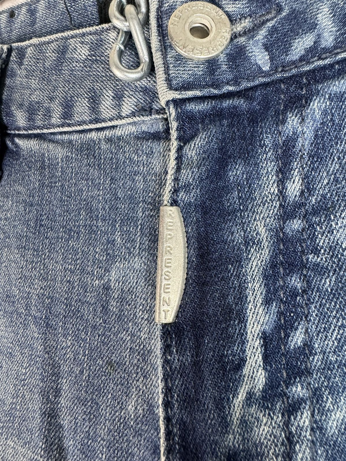 Represent Clo. Represent Knee Destroyer Denim Heavy Bleach Pants Jeans Size US 32 / EU 48 - 5 Thumbnail