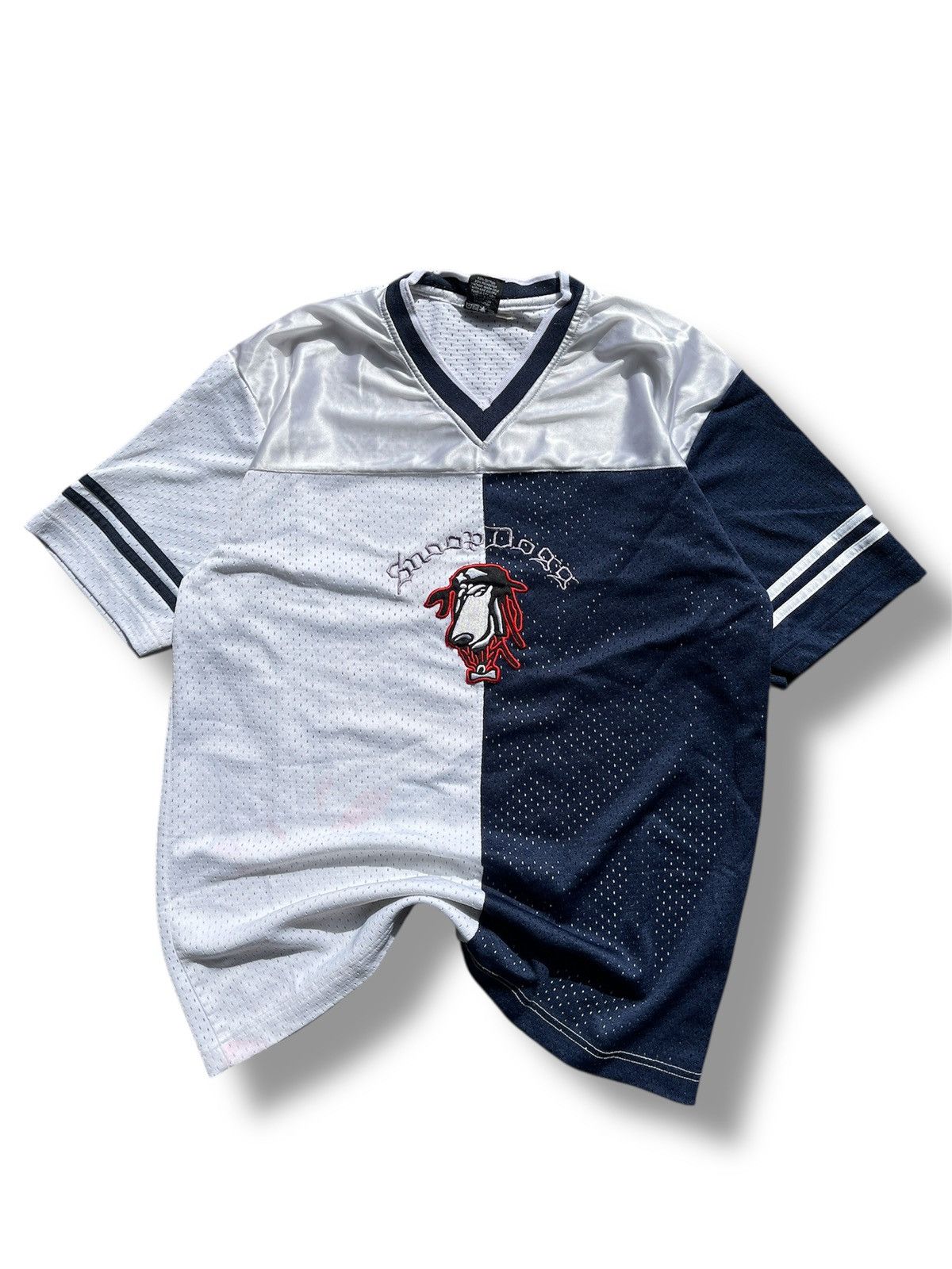 Snoop Dogg White & Navy Blue Snoop Dogg Jersey Early 2000s - Rare Find Size US L / EU 52-54 / 3 - 1 Thumbnail