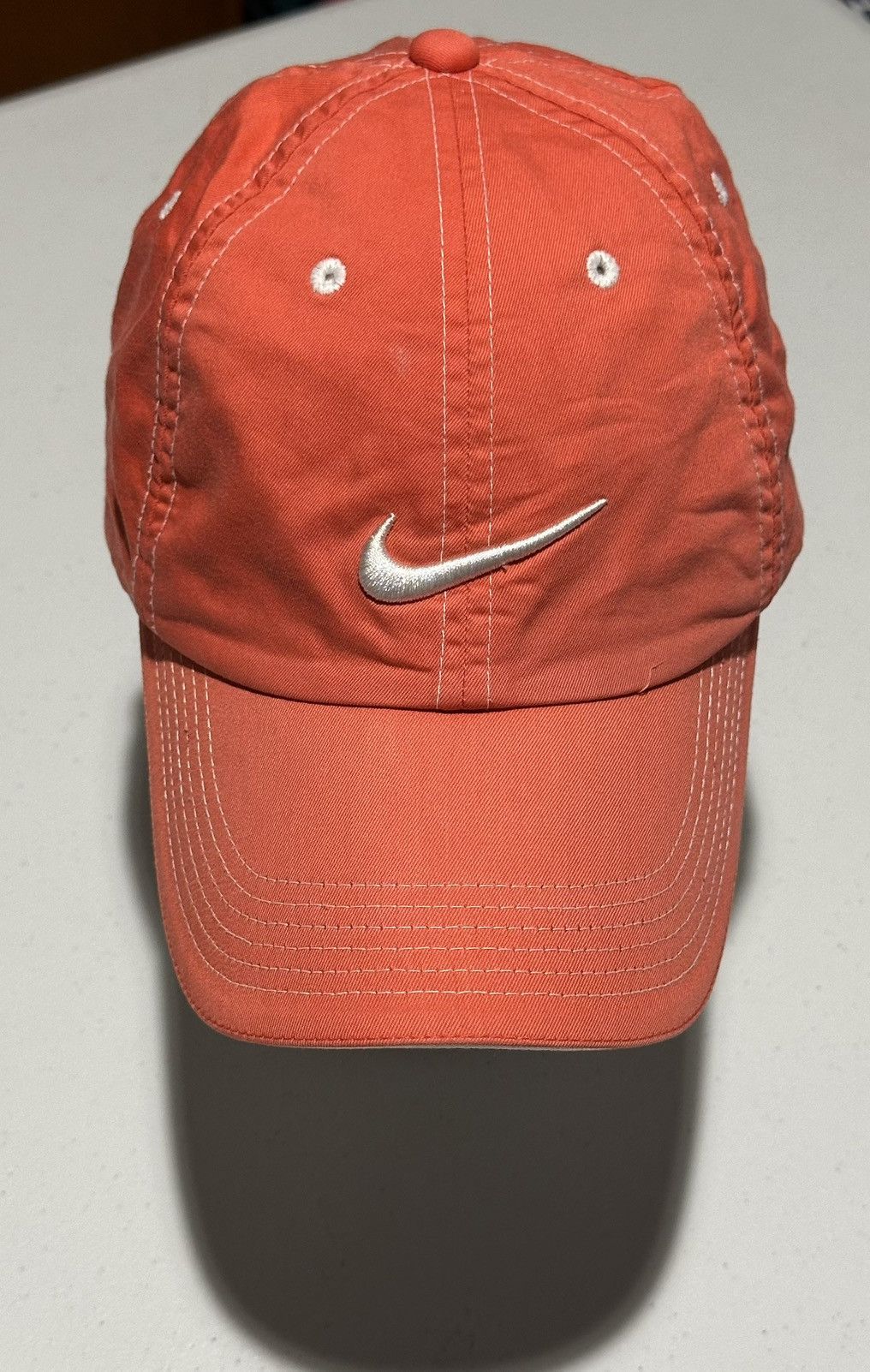 Nike Vtg y2k Nike Golf embroidered swoosh orange Hat Size ONE SIZE - 1 Thumbnail