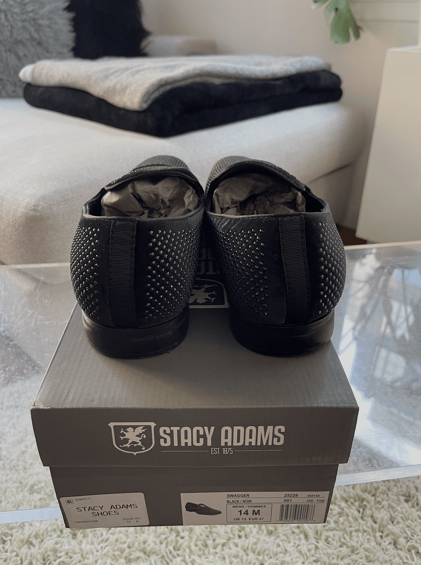 Stacy Adams Swagger Studded Slip On Size US 14 / EU 47 - 7 Thumbnail