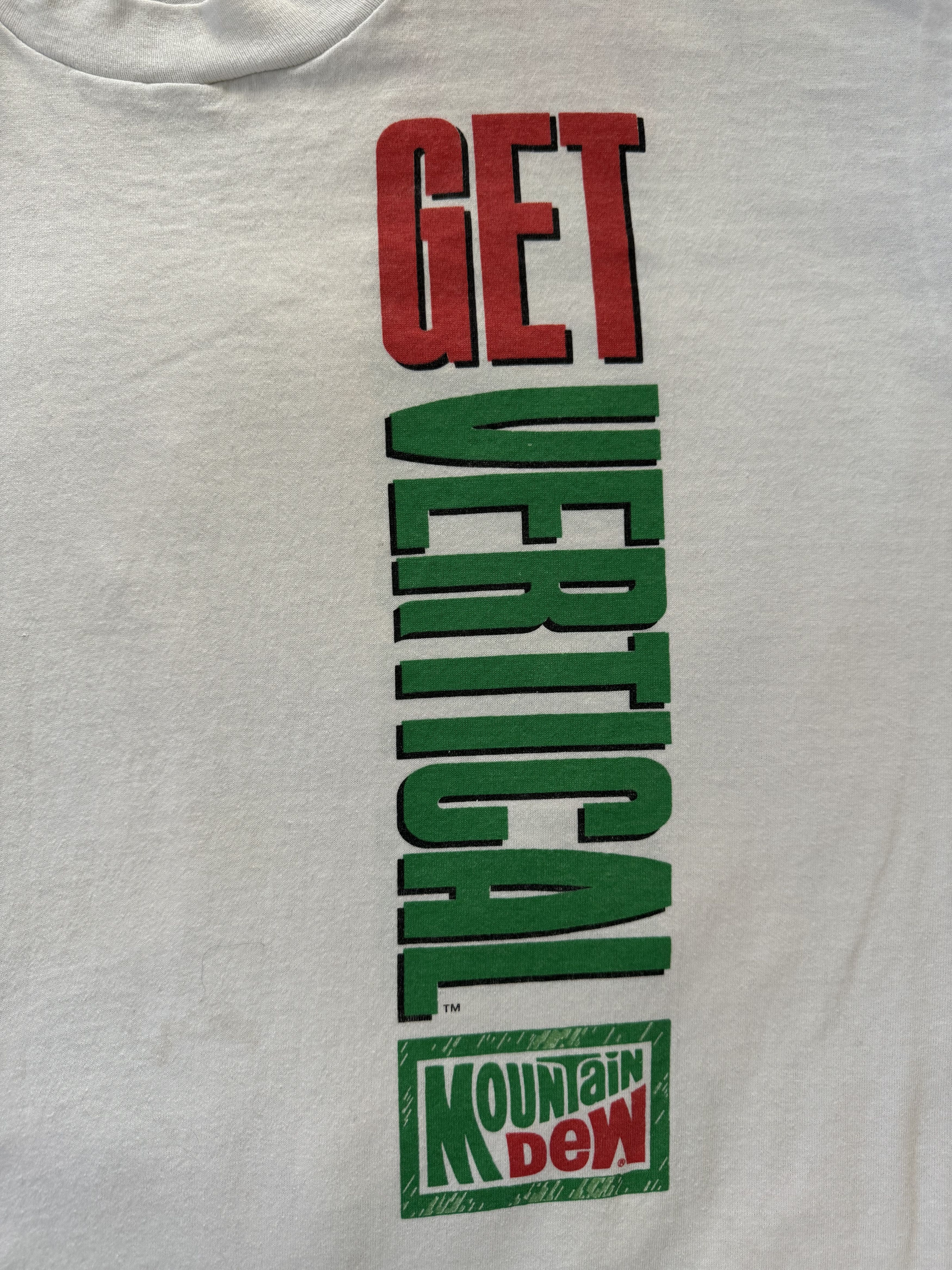 Mountain Dew Vintage 80s Mountain Dew "Get Vertical" T-shirt Screen Stars Size US XL / EU 56 / 4 - 4 Thumbnail