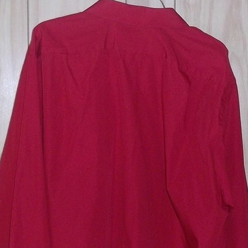 Van Heusen Van Heusen Collared Red Long Sleeve Men Shirt 17 34/35 XL Size US XL / EU 56 / 4 - 7 Thumbnail