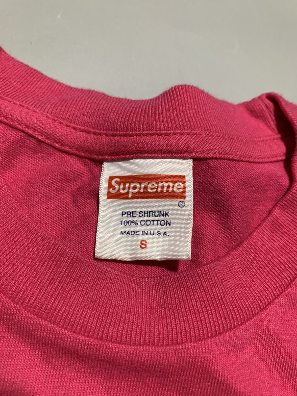 Supreme SUPREME ETERNAL TEE FW18 DARK PINK Size US S / EU 44-46 / 1 - 3 Thumbnail