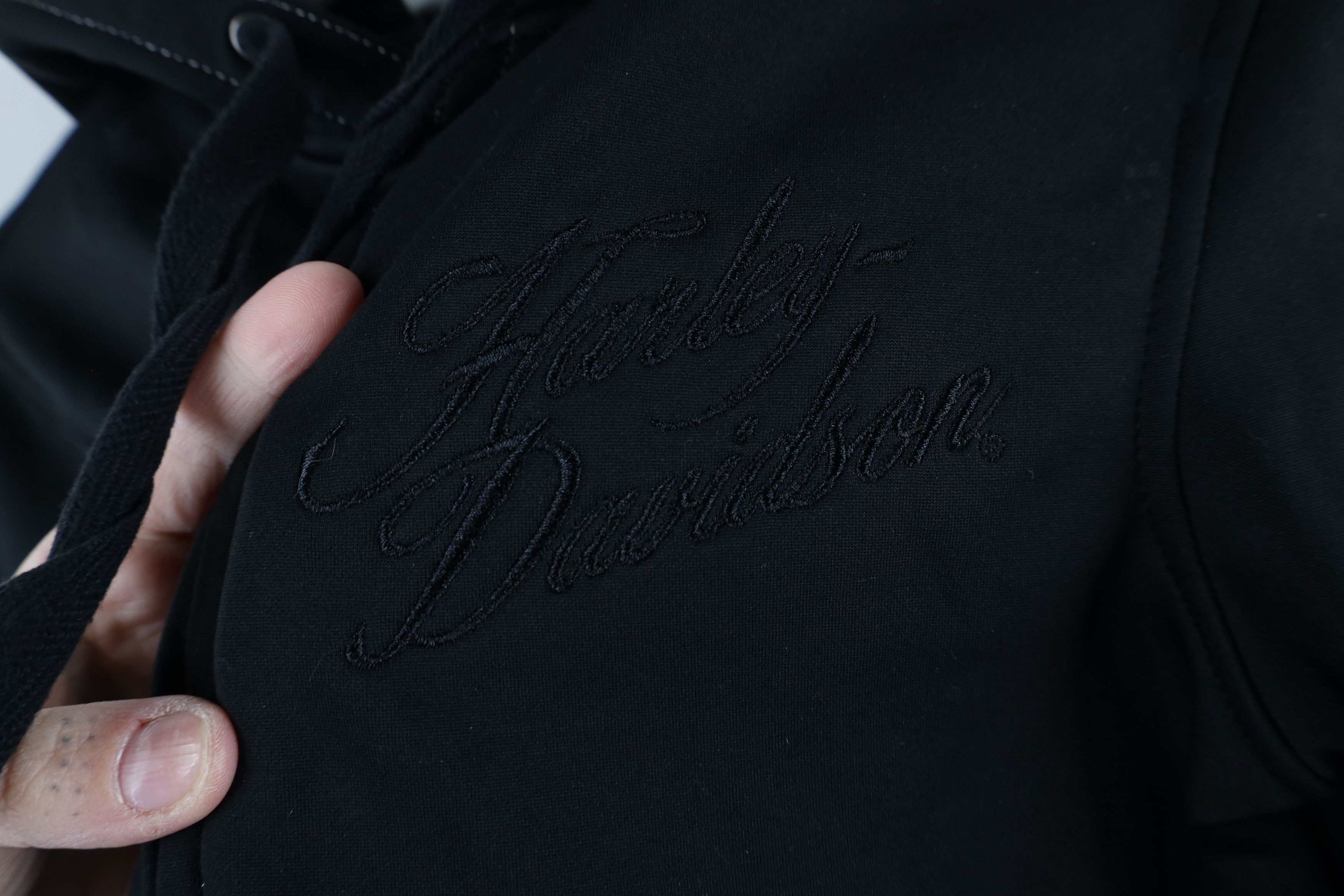 Harley Davidson × Vintage Vintage Y2K Harley Davidson Out Script Full Zip Hoodie Black Size S / US 4 / IT 40 - 4 Thumbnail