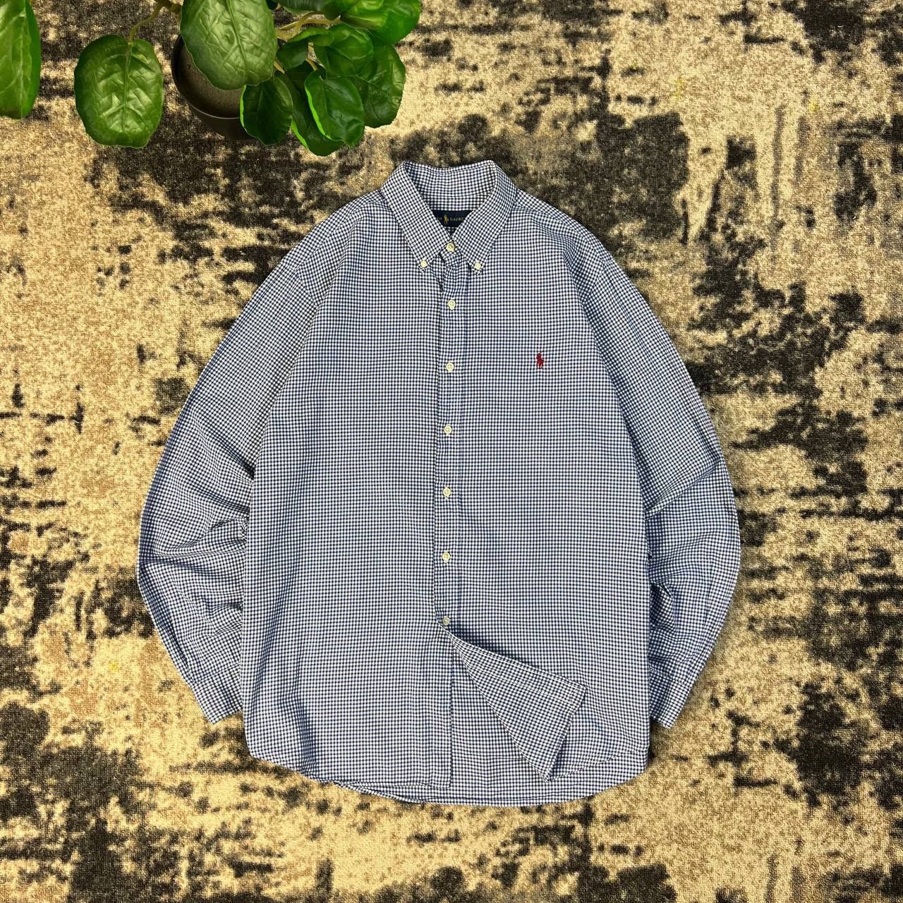 Polo Ralph Lauren Polo Ralph Lauren Mini Logo Luxury Checkered Button Up Shirt Size US XL / EU 56 / 4 - 1 Thumbnail
