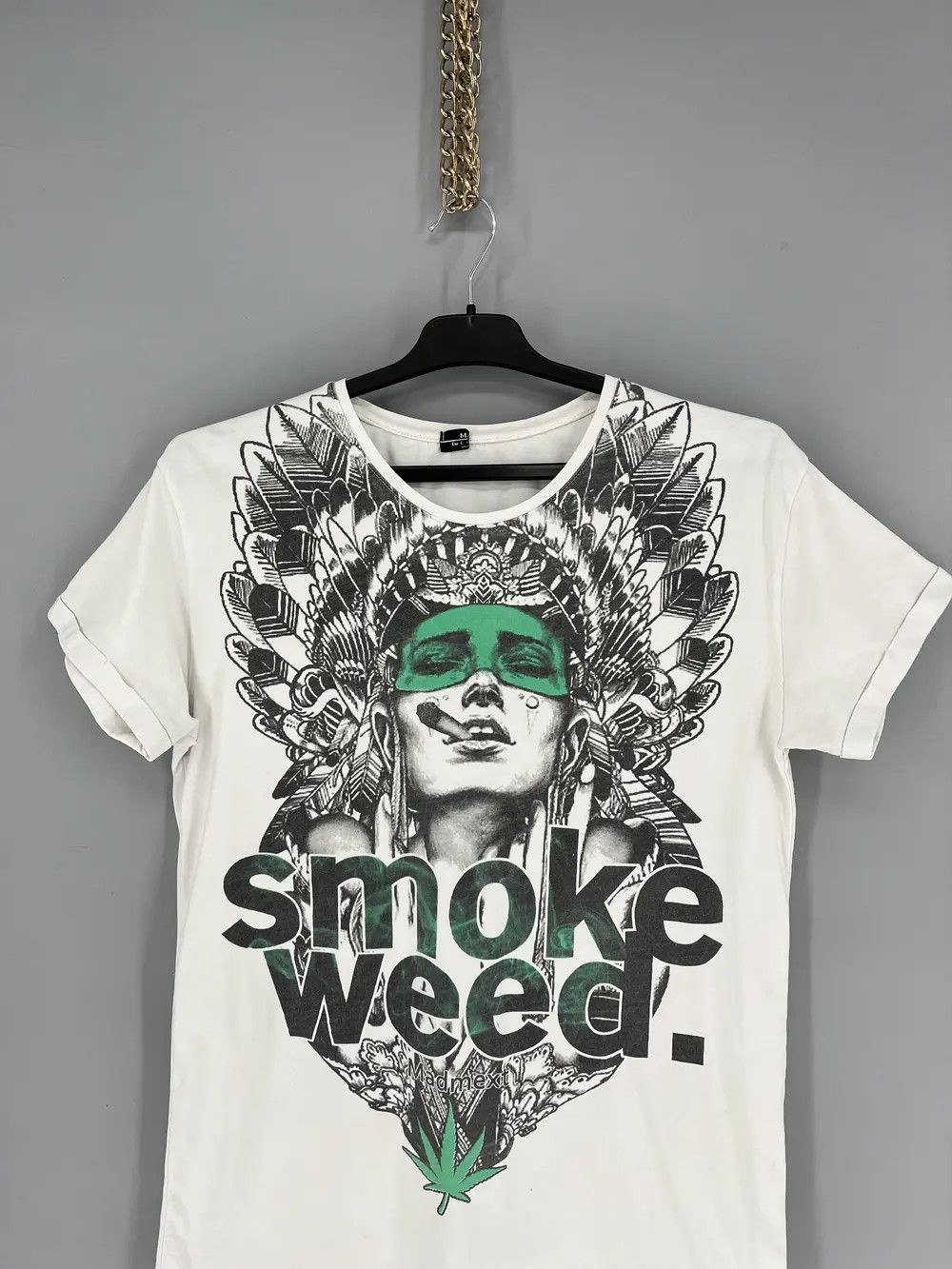 Band Tees × Vintage Vintage 90s Buds Smoke Weed Rasta Drugs Tee Dope Cannabis Size US M / EU 48-50 / 2 - 6 Thumbnail