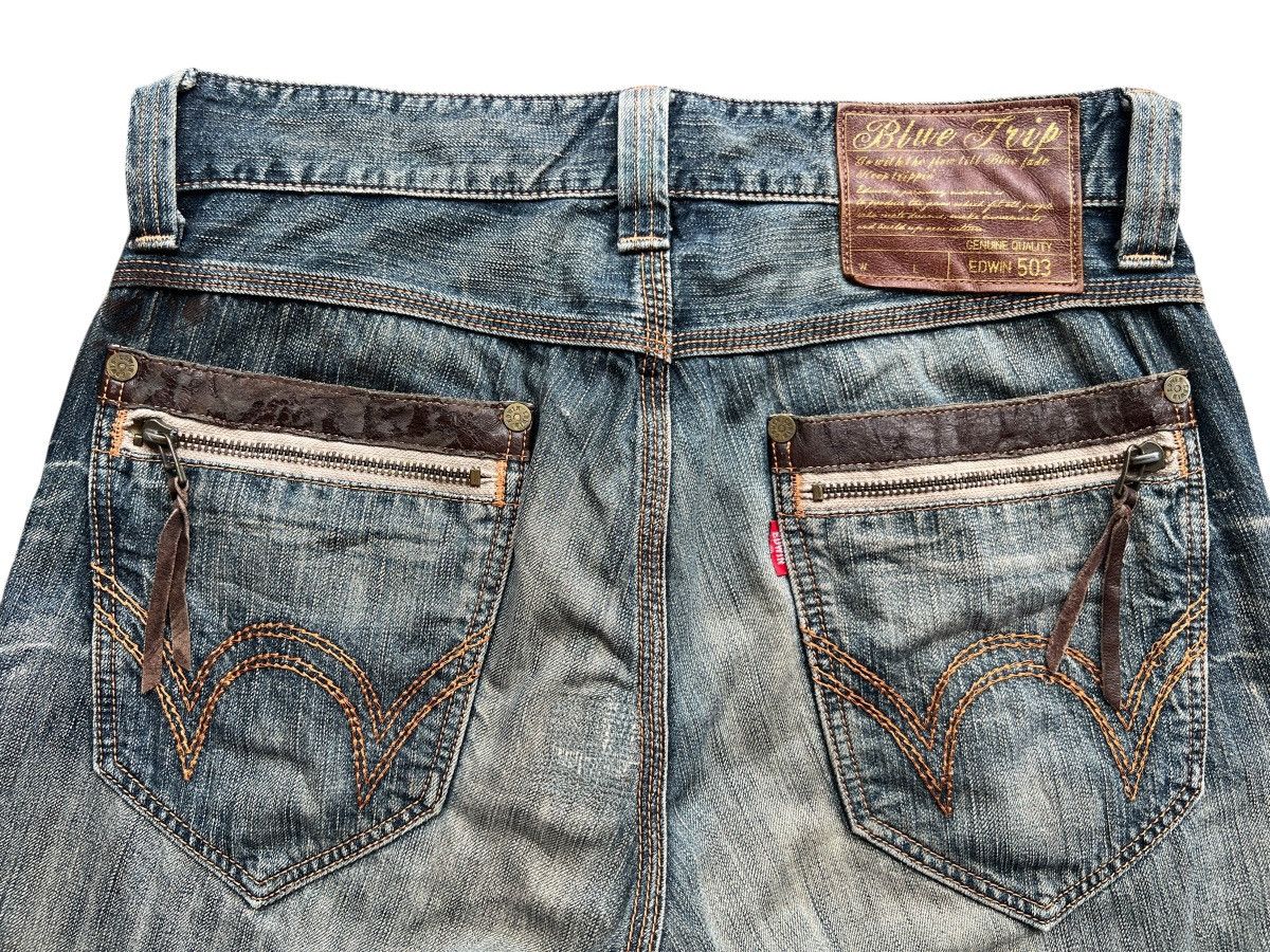 Edwin Vintage Edwin Function Distressed Mudwash Denim Jeans 33x32 Size US 33 - 7 Thumbnail