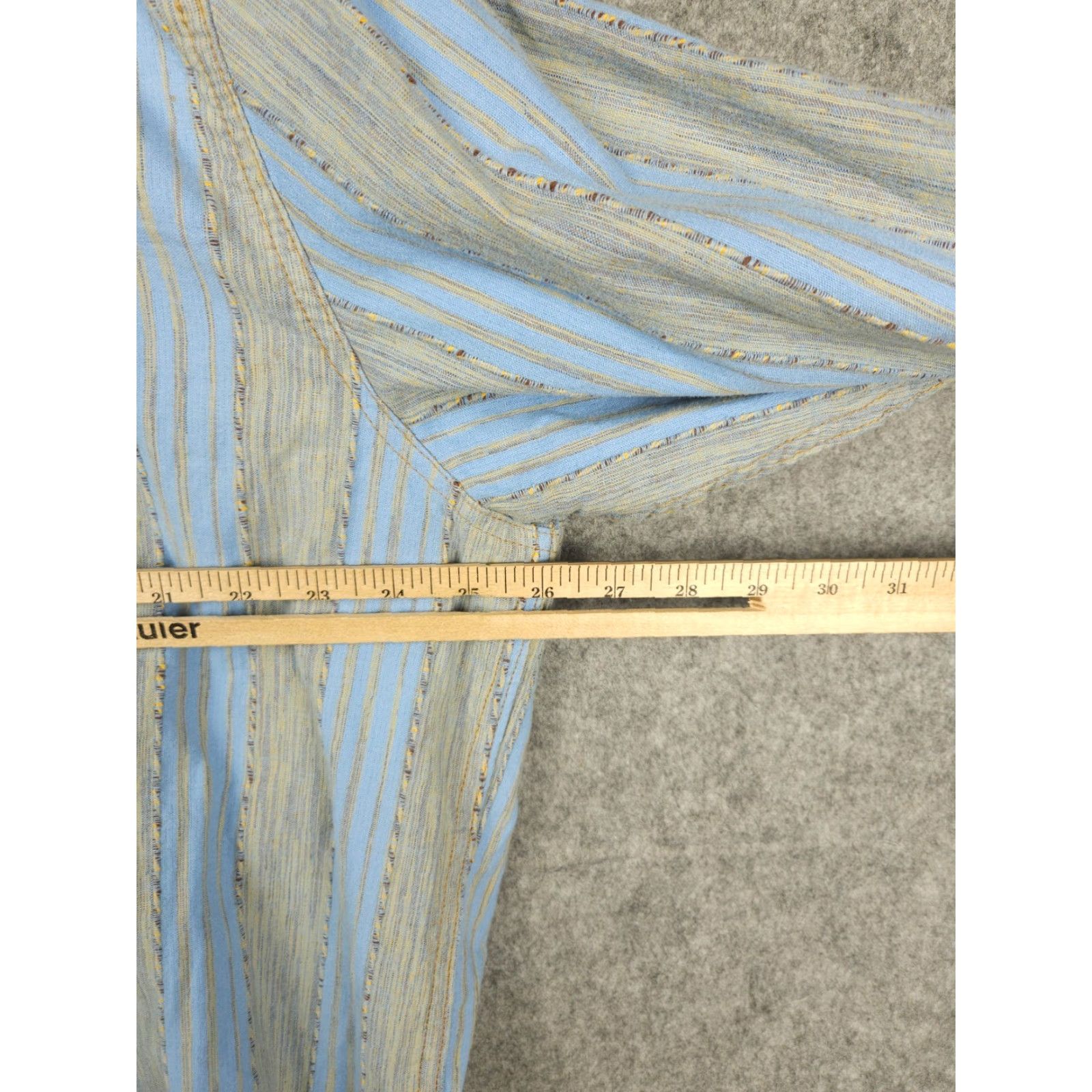 The Territory Ahead Territory Ahead Shirt Mens 2XL Blue Orange Striped Cotton Long Sleeve Woven Size US XXL / EU 58 / 5 - 5 Thumbnail