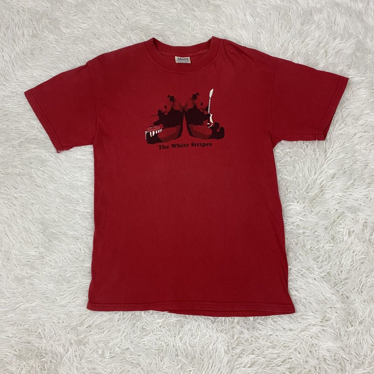 Band Tees Vintage Y2K band the white stripes Size US M / EU 48-50 / 2 - 1 Thumbnail