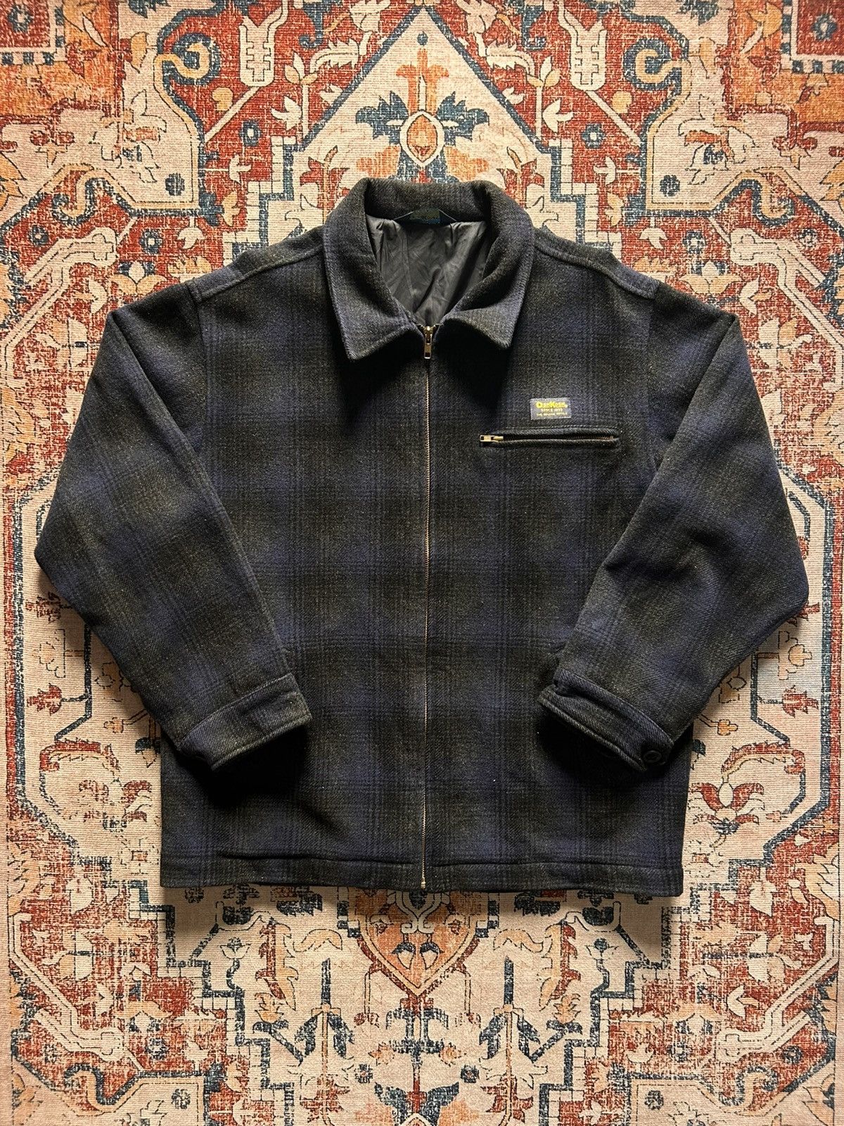 Oshkosh 90s Oshkosh B’Gosh Checkered Plaid Wool Jacket Size US L / EU 52-54 / 3 - 1 Thumbnail