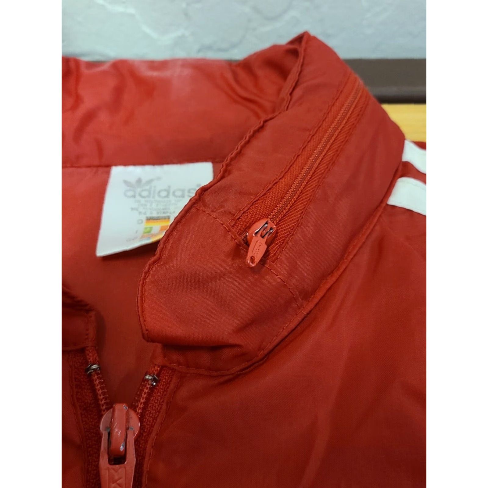 Adidas VINTAGE adidas Windbreaker Jacket Mens XL Red Hoodie 80s Nylon Softshell Regular Size US XL / EU 56 / 4 - 7 Thumbnail