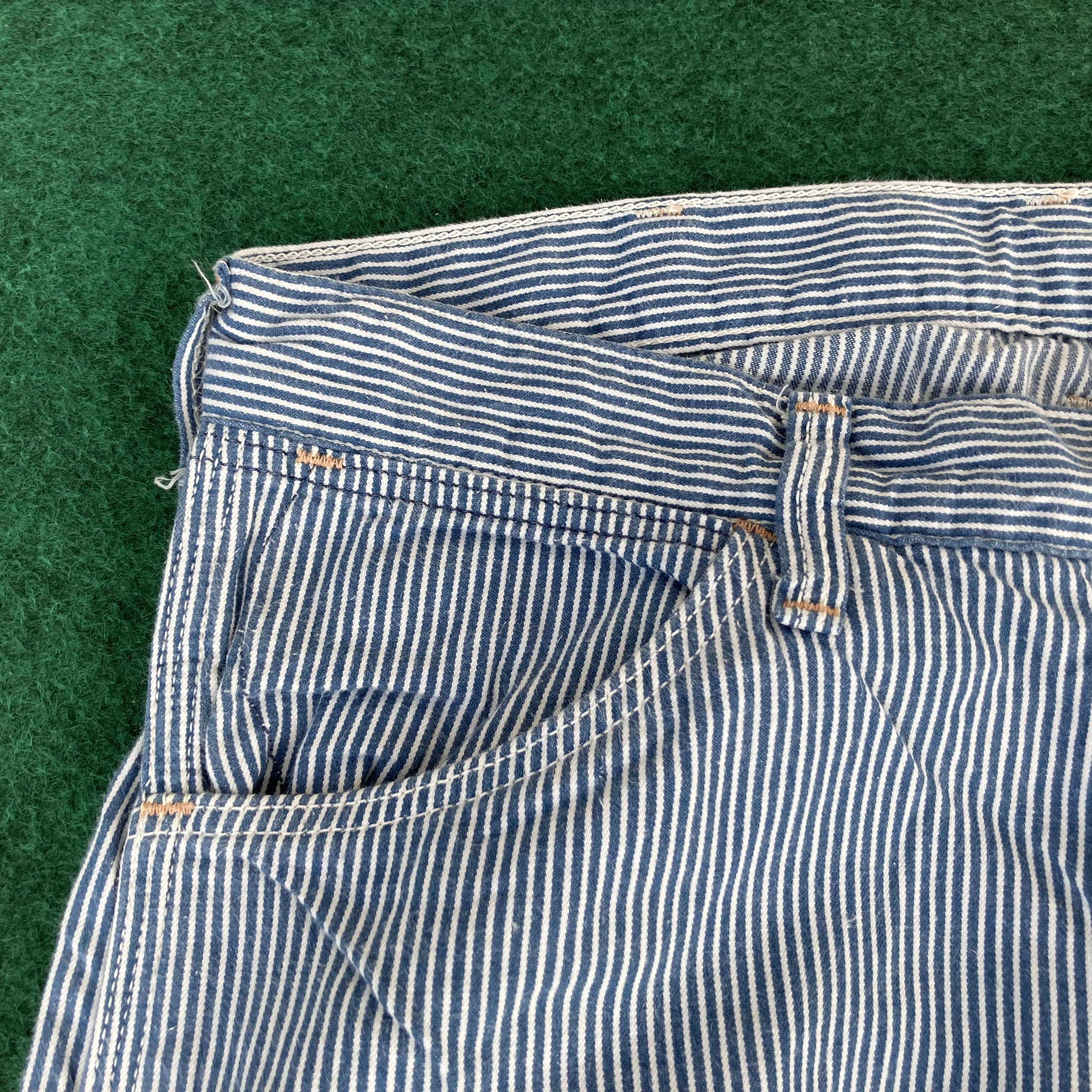 Japanese Brand × Orslow Vtg Orslow Workwear Striped Trouser Hickory Jeans Size US 30 / EU 46 - 4 Thumbnail