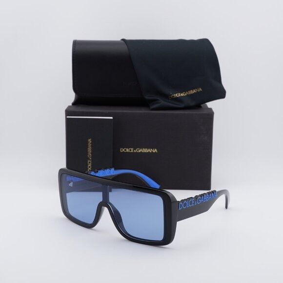 Dolce & Gabbana Dolce & Gabbana DG6204 501/80 Sunglasses Shiny Black Shield Size ONE SIZE - 9 Thumbnail