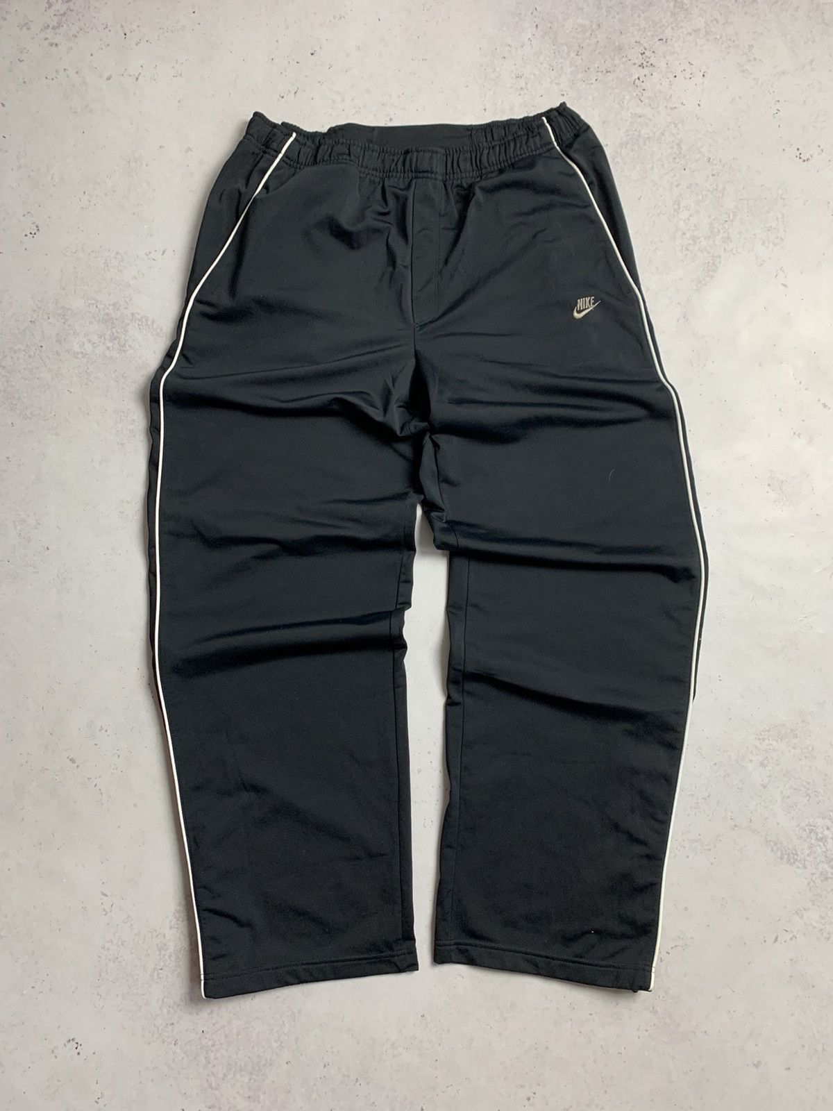 90'S Nike Nylon Pants, Shaka Shaka Pants, Men's M Size, Vintage Nylon black type Vintage Second Hand