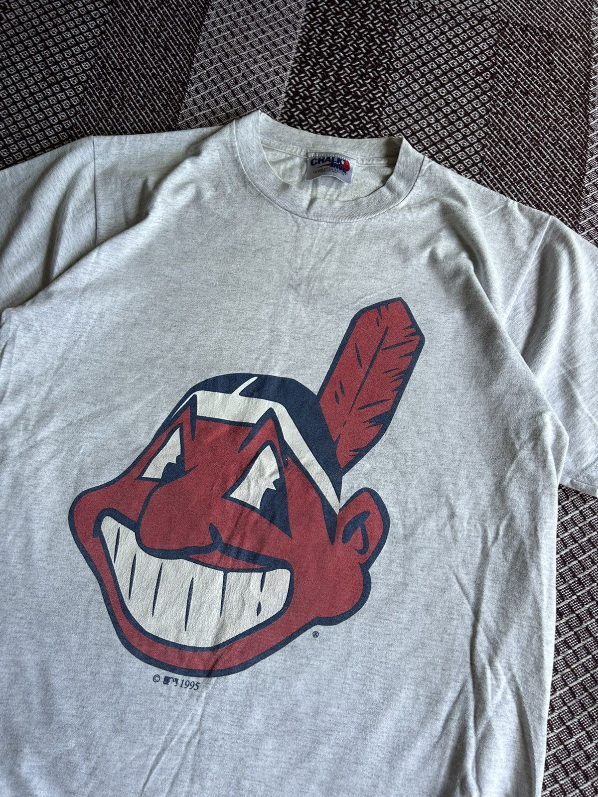 MLB × Vintage Vintage Cleveland 1995 MLB Rare Made in USA Streetwear Sz XL Size US XL / EU 56 / 4 - 4 Thumbnail