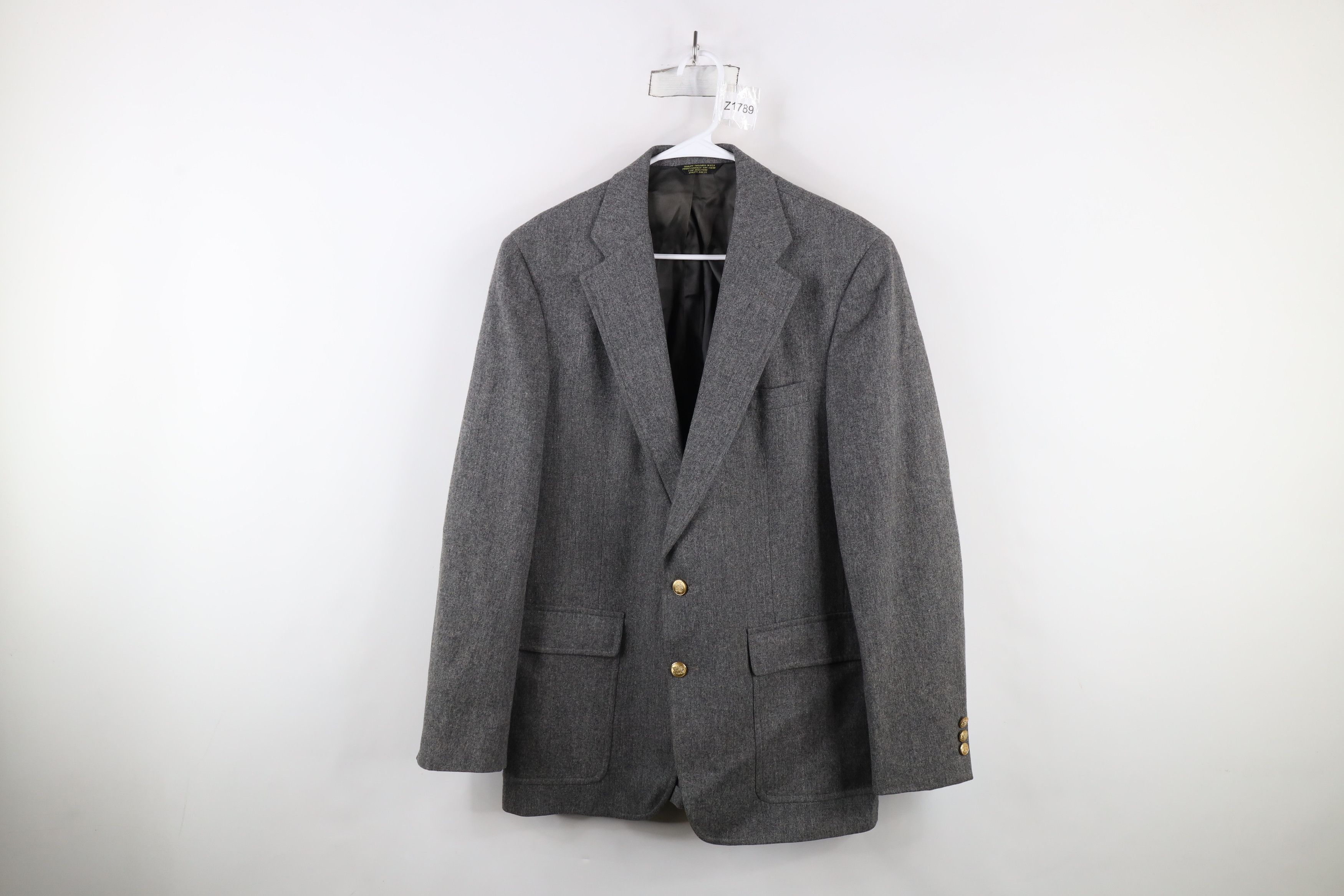 Vintage Vintage 60s 70s Palm Beach Suit Coat Blazer Jacket Gray USA Size US L / EU 52-54 / 3 - 1 Thumbnail