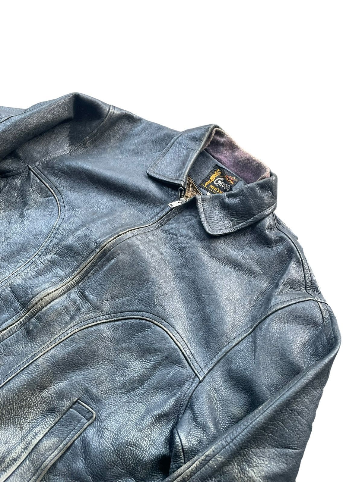 Vintage Vintage Saran Boa Leather Jacket Size US M / EU 48-50 / 2 - 2 Thumbnail