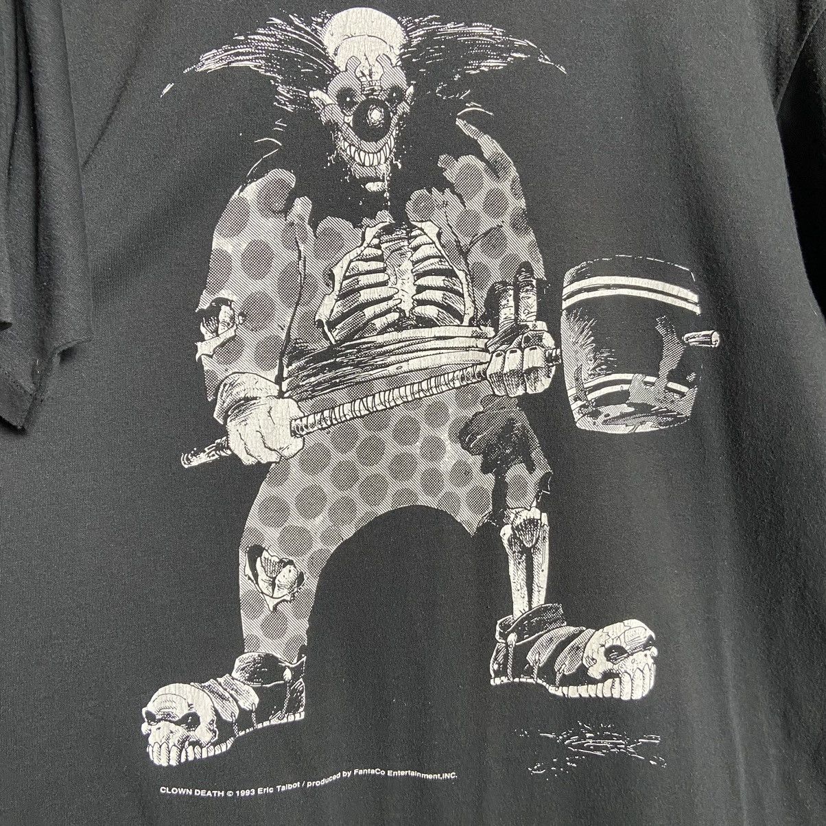 Expert Horror Vintage 90s Clown Death Eric Talbot Horror Joker T-Shirt Size US XL / EU 56 / 4 - 2 Thumbnail