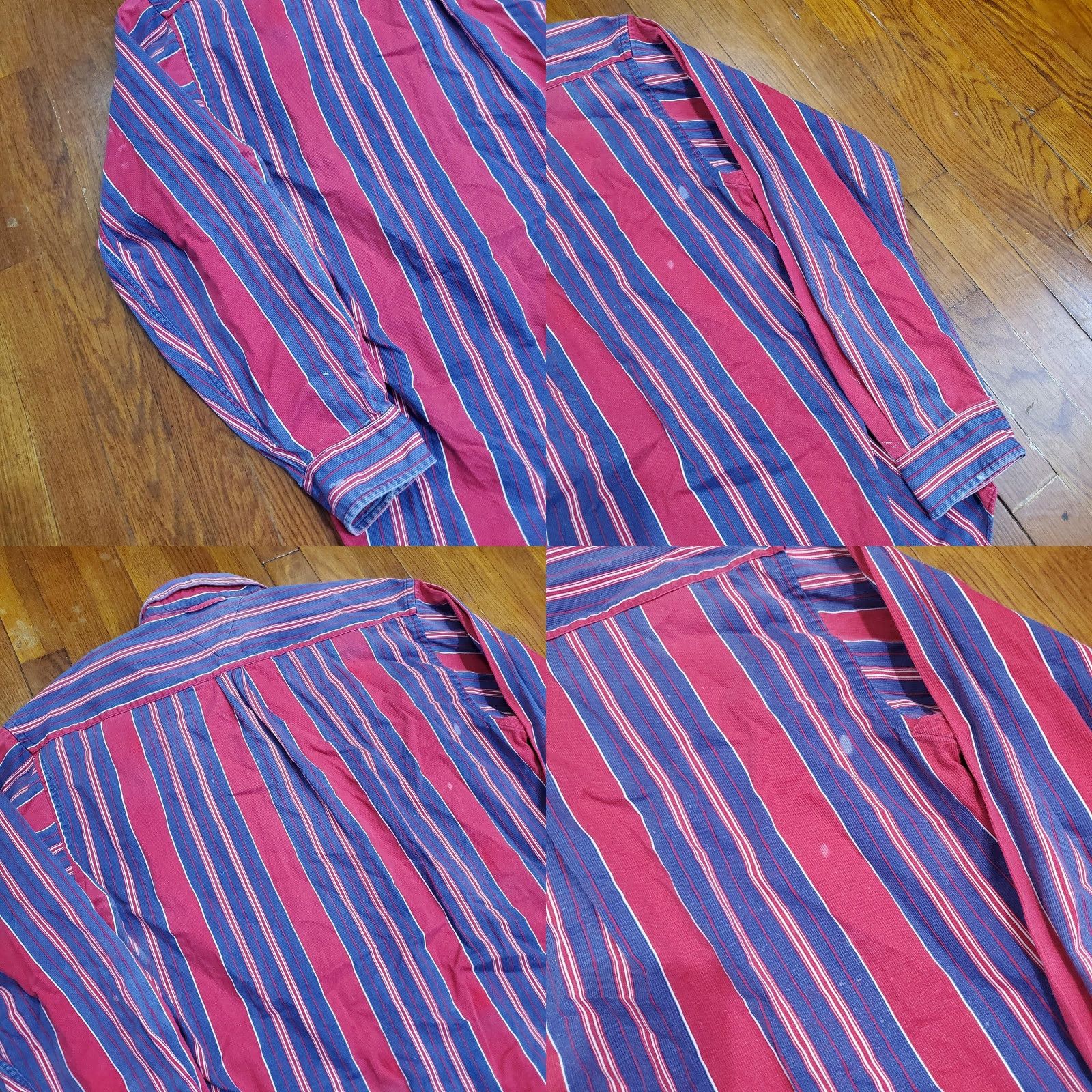 Tommy Hilfiger VINTAGE Tommy Hilfiger Shirt Mens L Red Corduroy Stripe Button-Down Size US L / EU 52-54 / 3 - 9 Thumbnail