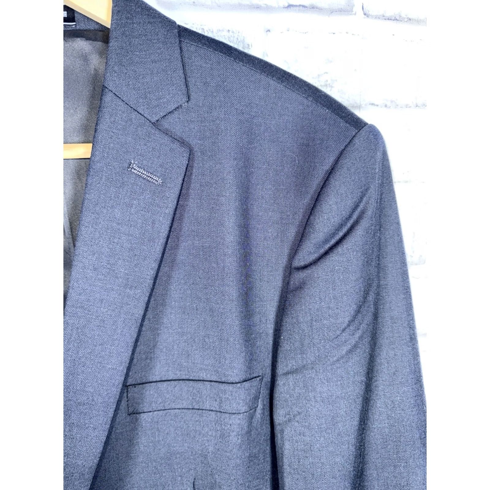 Vintage NWT PJ PAUL JONES Casual Knit Coat Suit Jacket One-Button Navy Mens M Size 40R - 3 Thumbnail