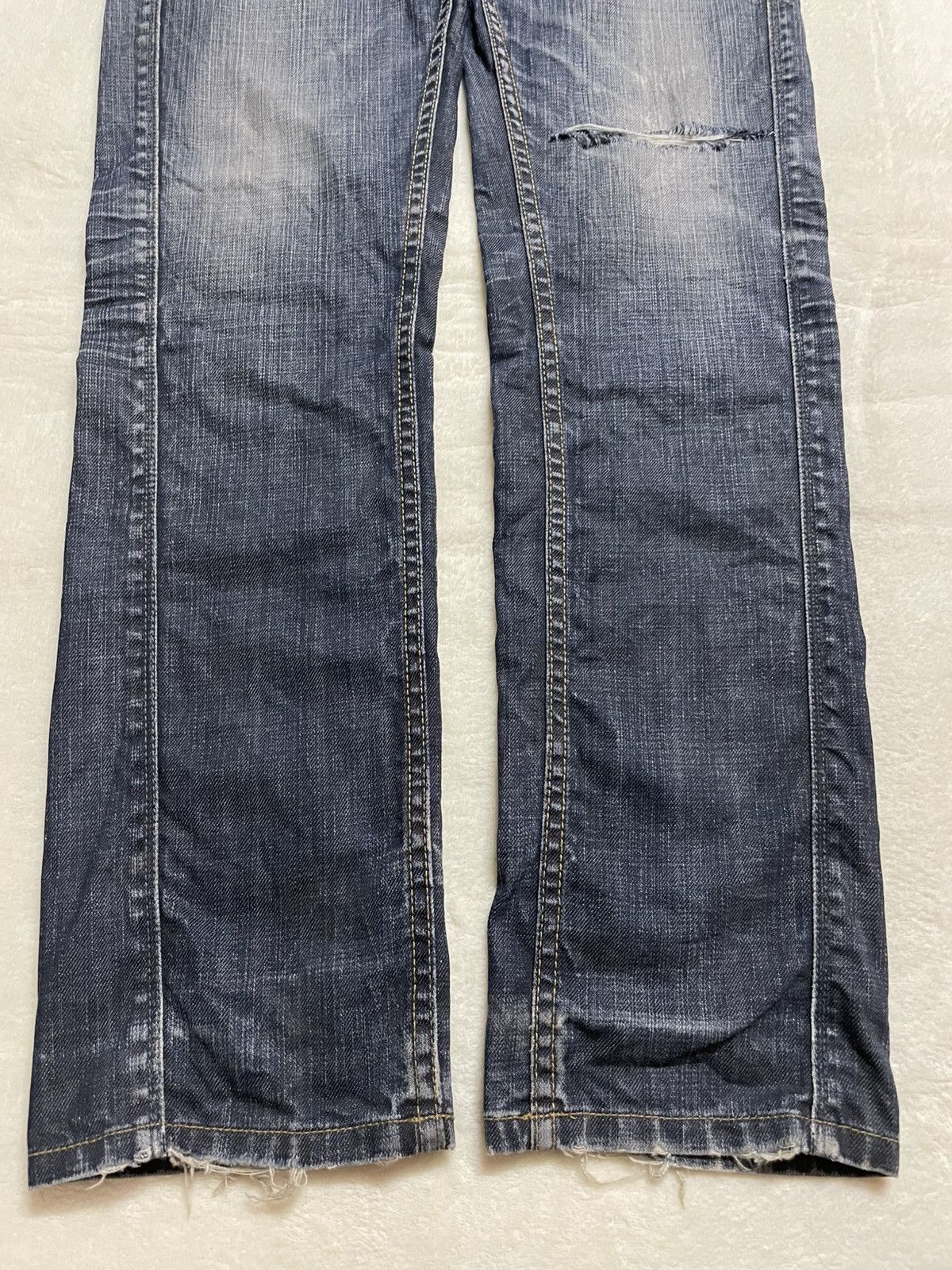 Freeman T. Porter Vintage Freeman T.Porter Faded Distressed Dark Jeans Size US 34 / EU 50 - 3 Thumbnail