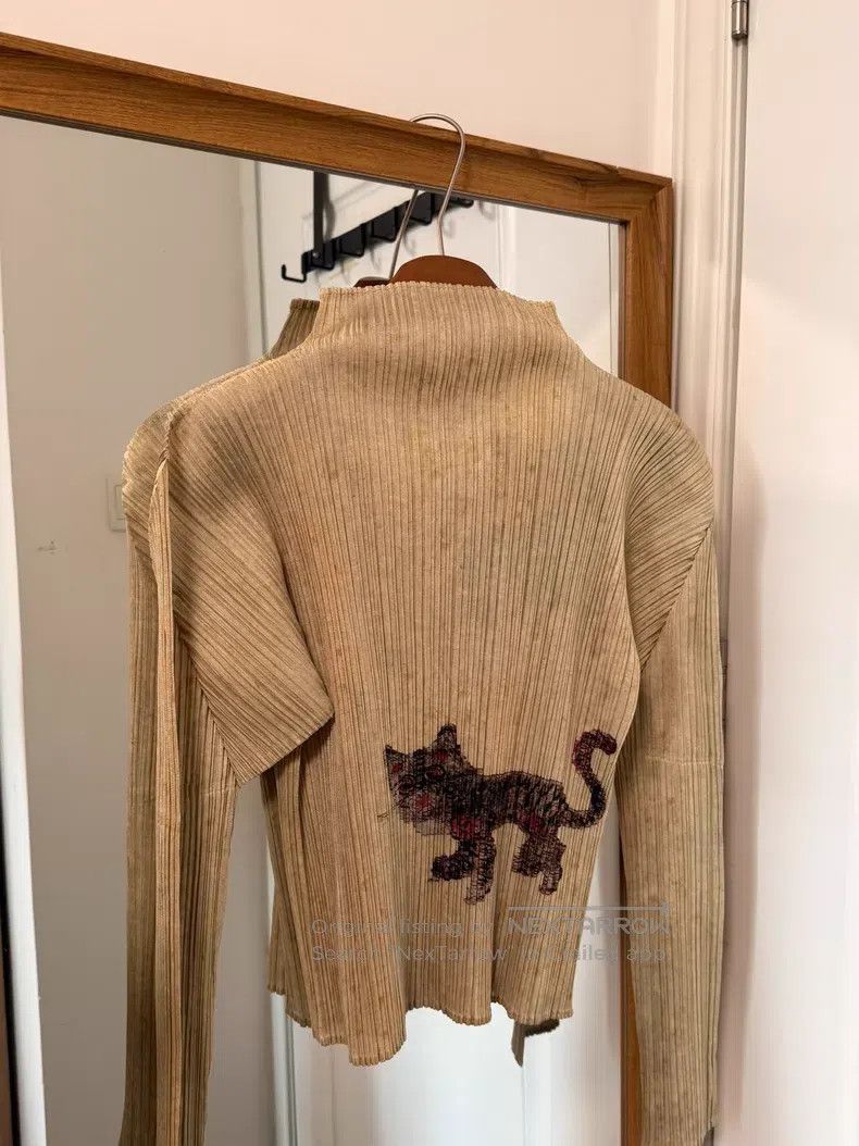 Issey Miyake Issey Miyake Tiger Cat Turtleneck Long Sleeve Top Size L / US 10 / IT 46 - 1 Thumbnail