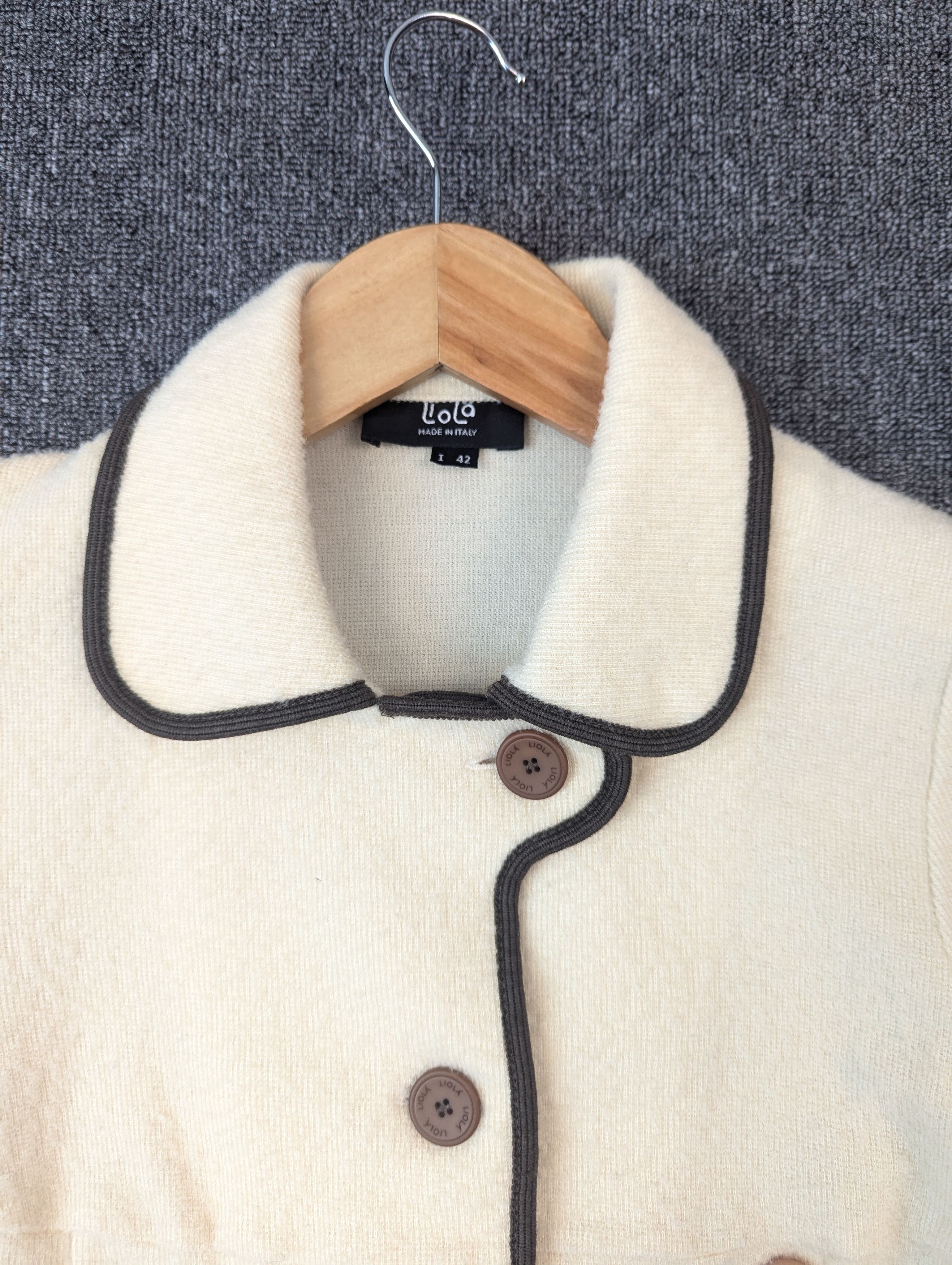 Vintage Liola Wool Short Button Ups Coat Jacket Made In Italy Size XS / US 0-2 / IT 36-38 - 7 Thumbnail