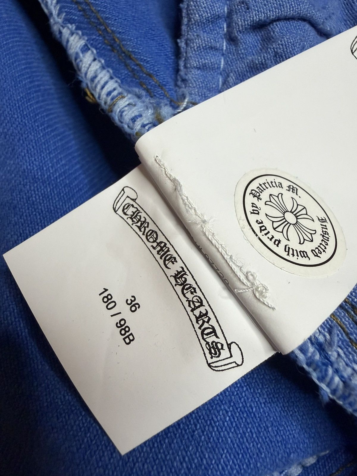 Chrome Hearts Chrome Hearts Blue London Patch Jeans Size US 36 / EU 52 - 11 Thumbnail