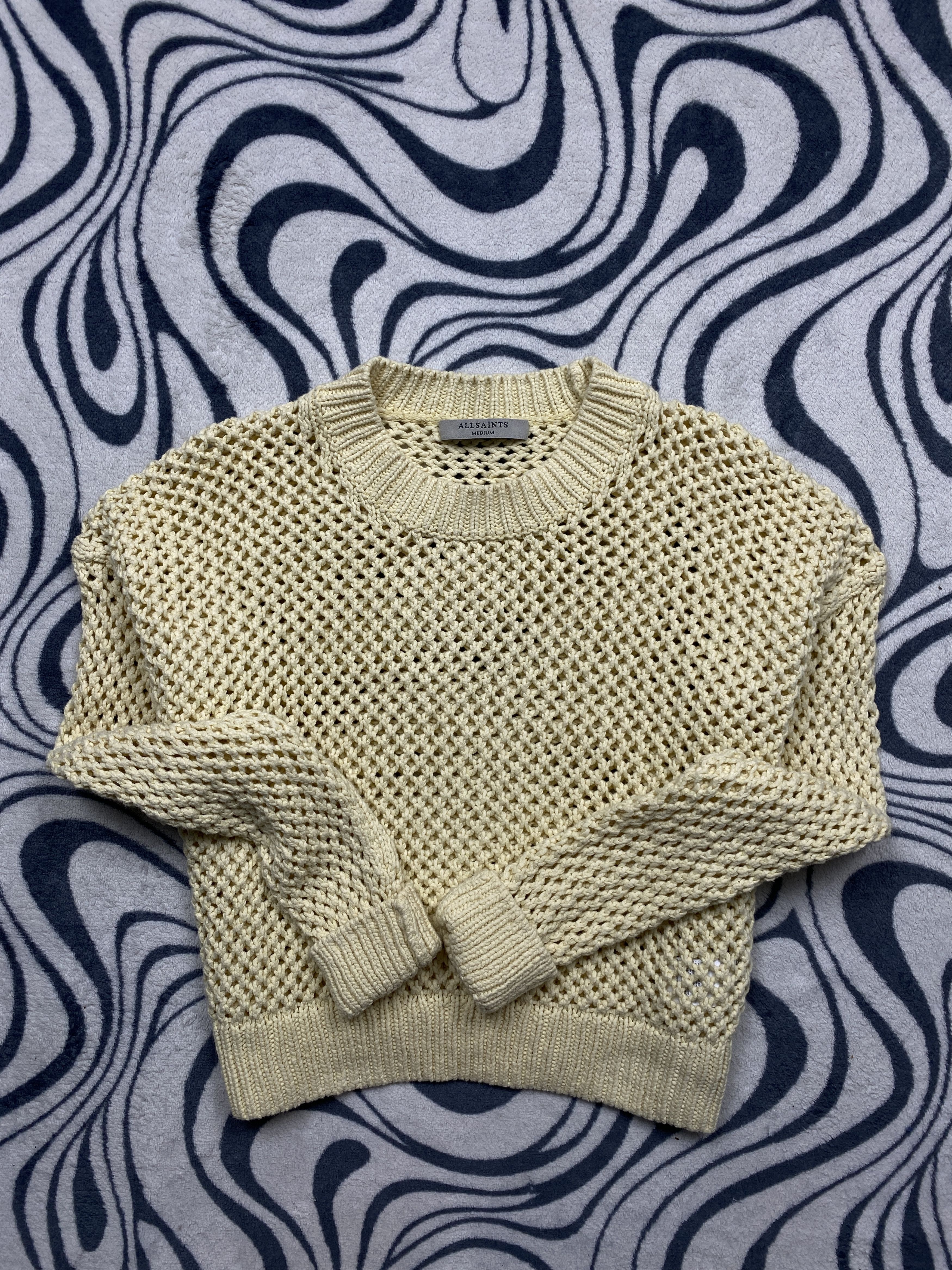 Allsaints Allsaints Womens Crew Neck Knit Sweater Y2K Size M / US 6-8 / IT 42-44 - 1 Thumbnail