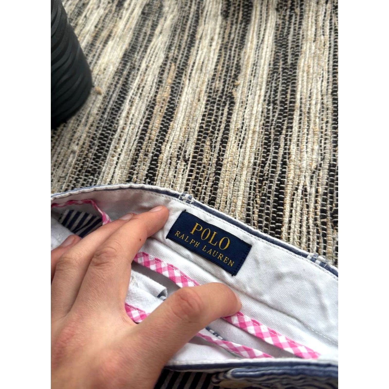 Polo Ralph Lauren VINTAGE Polo Ralph Lauren Navy Blue Striped Shorts Old Money Bermuda 2XL Mens Blue Striped Polo Ralph Lauren Old Money Shorts Summer Luxury Shorts Size US XXL / EU 58 / 5 - 6 Thumbnail