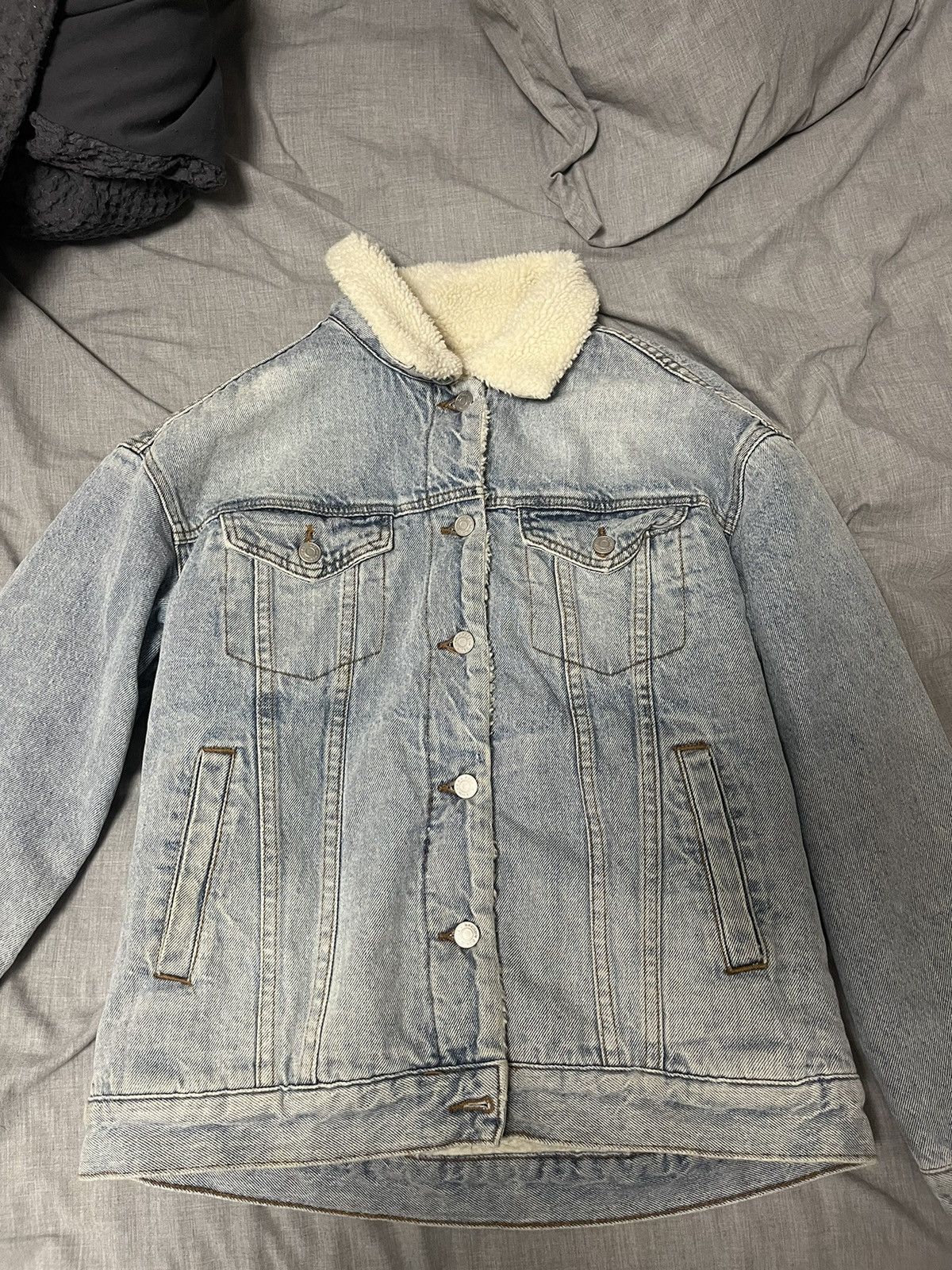 Pacsun Pacsun Wool Denim Jacket Size US S / EU 44-46 / 1 - 1 Thumbnail