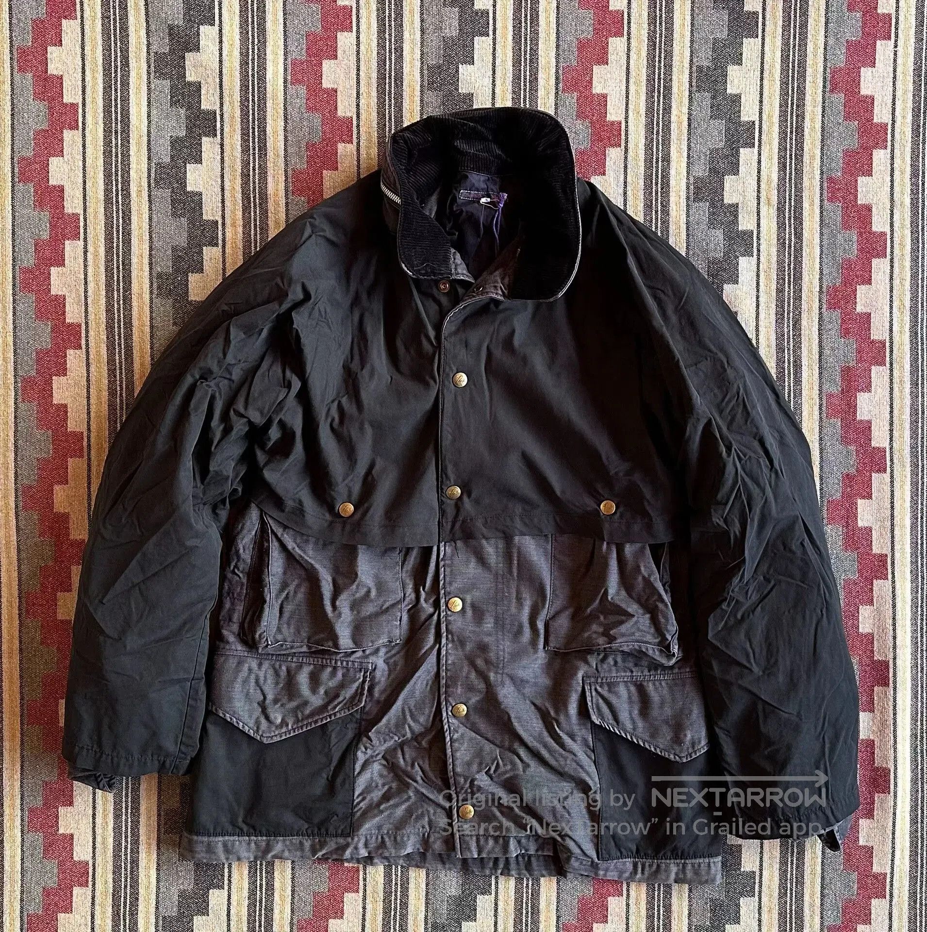 vintage military utility jacket by needles.