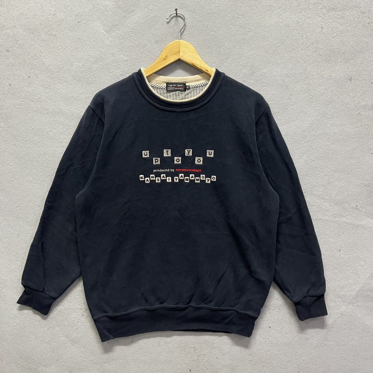 Kansai Yamamoto Early 2000s Kansai Yamamoto “Up to You” Graphic Sweatshirt Size US M / EU 48-50 / 2 - 1 Thumbnail