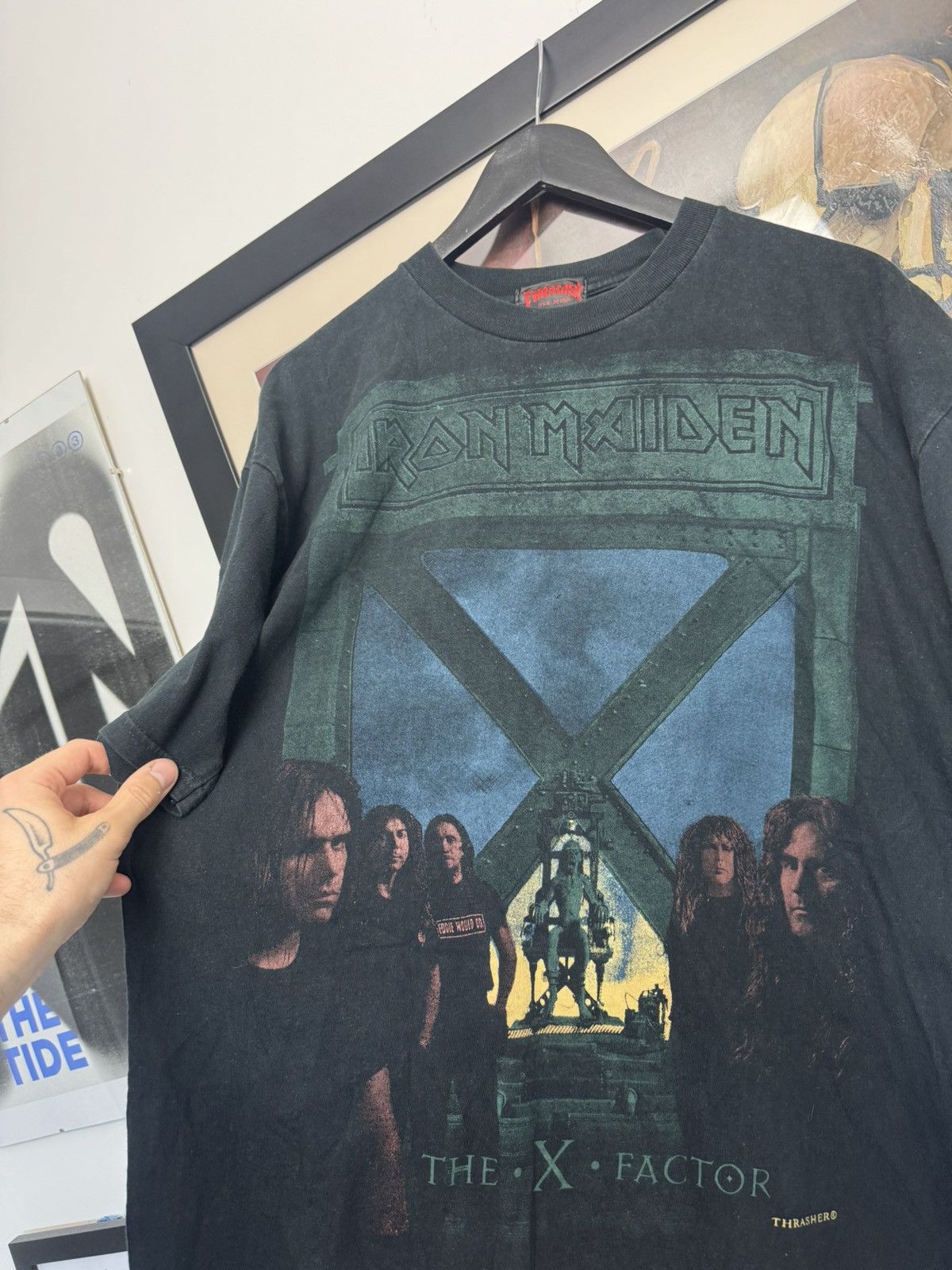 Band Tees Vintage Iron Maiden Band Tee The X Factor Trasher License Size US XL / EU 56 / 4 - 2 Thumbnail