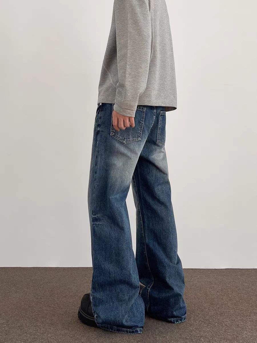 Japanese Brand × Jean High street style washed and distressed micro flared jeans Size US 34 / EU 50 - 4 Thumbnail