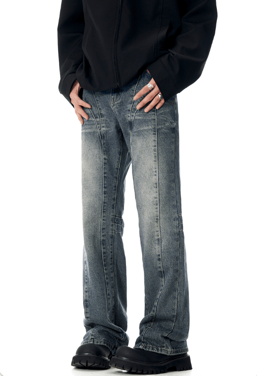 Japanese Brand × Vintage American retro blue cleanfit straight jeans Size US 32 / EU 48 - 3 Thumbnail