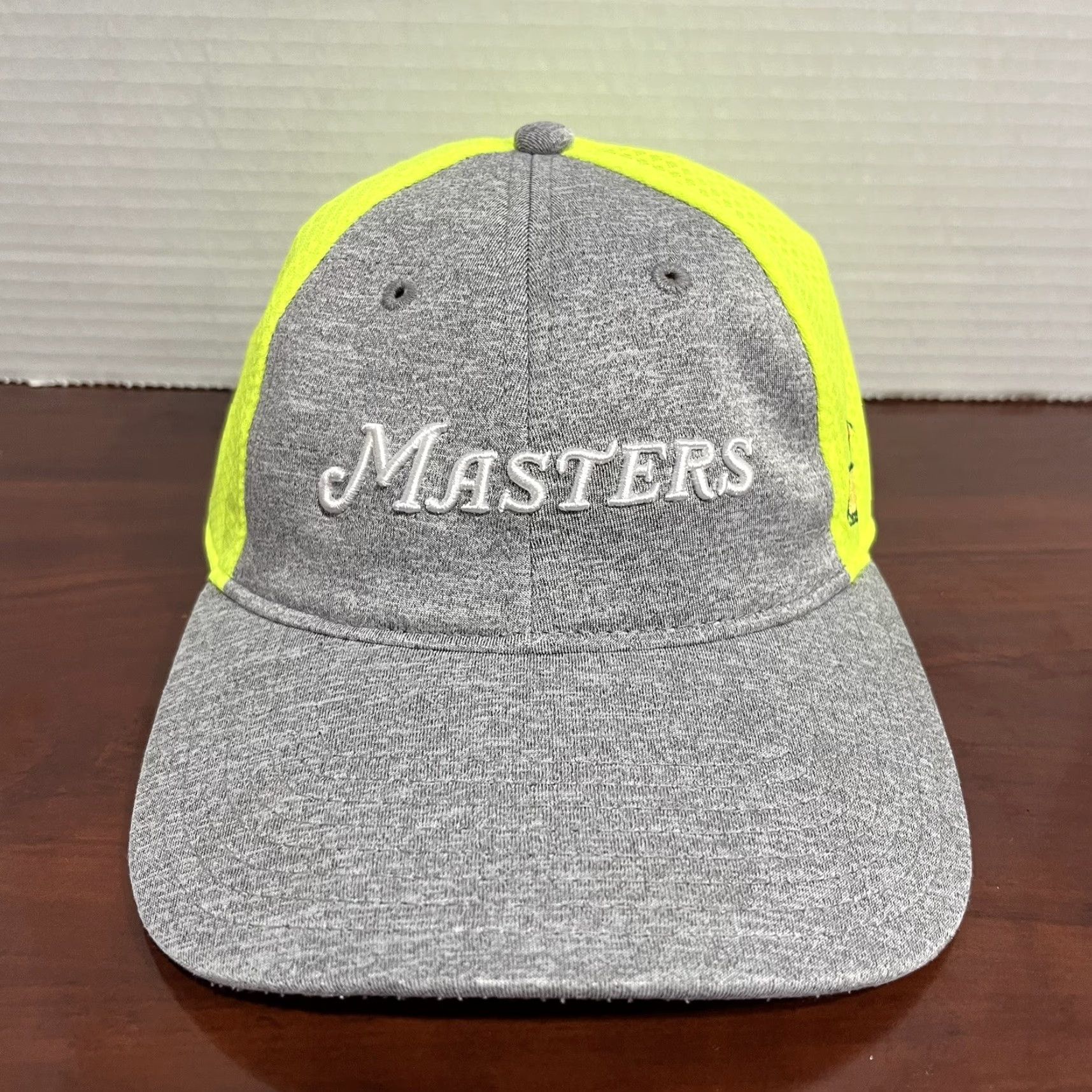 American Needle American Needle The Masters Hat Cap Snap Back Gray Neon Yellow Golf Hat Mens Flawed Adjustable Lightweight Outdoor Sports USA Size ONE SIZE - 2 Thumbnail